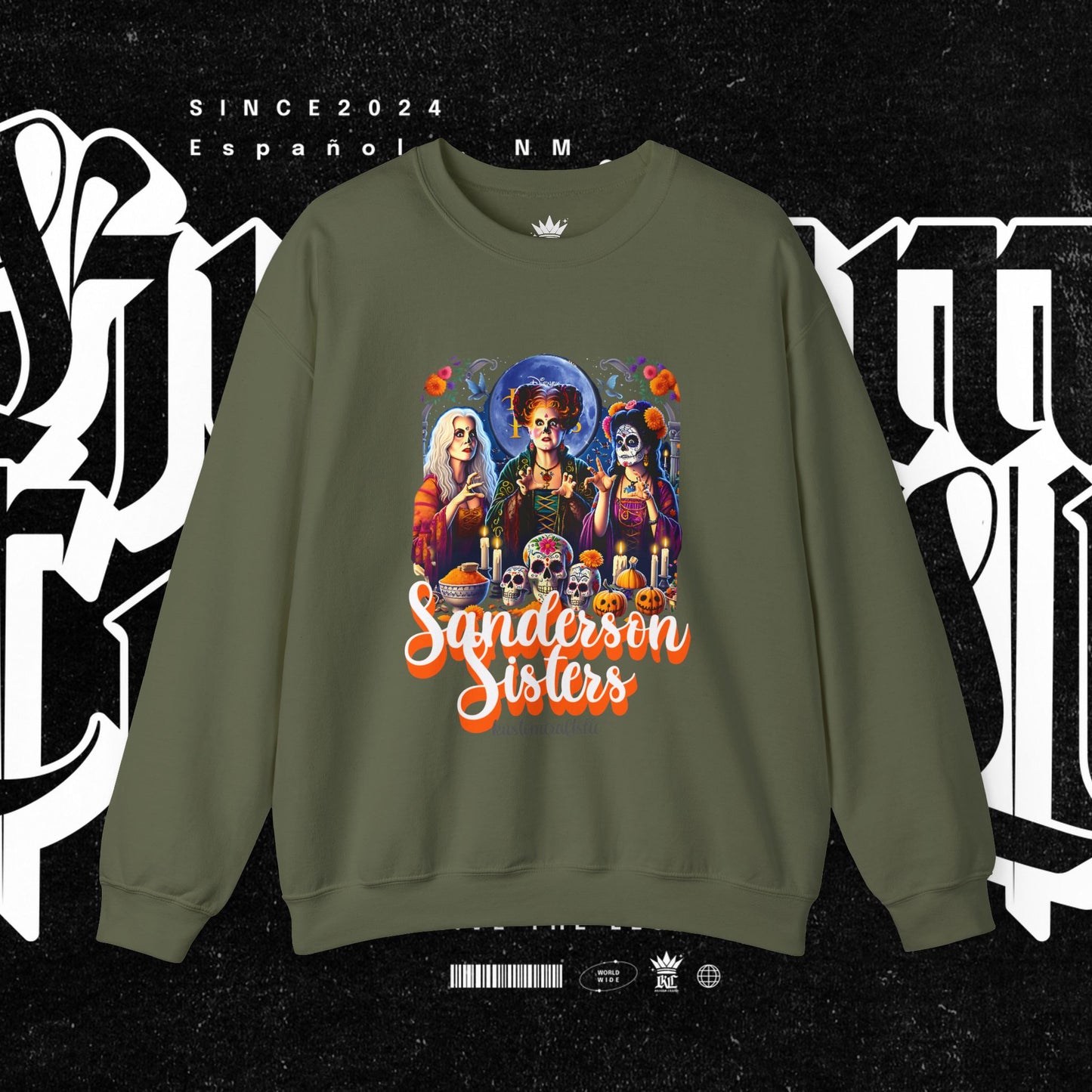 Sanderson Sisters Crewneck Sweatshirt, Halloween Sweatshirt, Casual Fall Fashion, Unisex Sweater, Art Print Sweatshirt