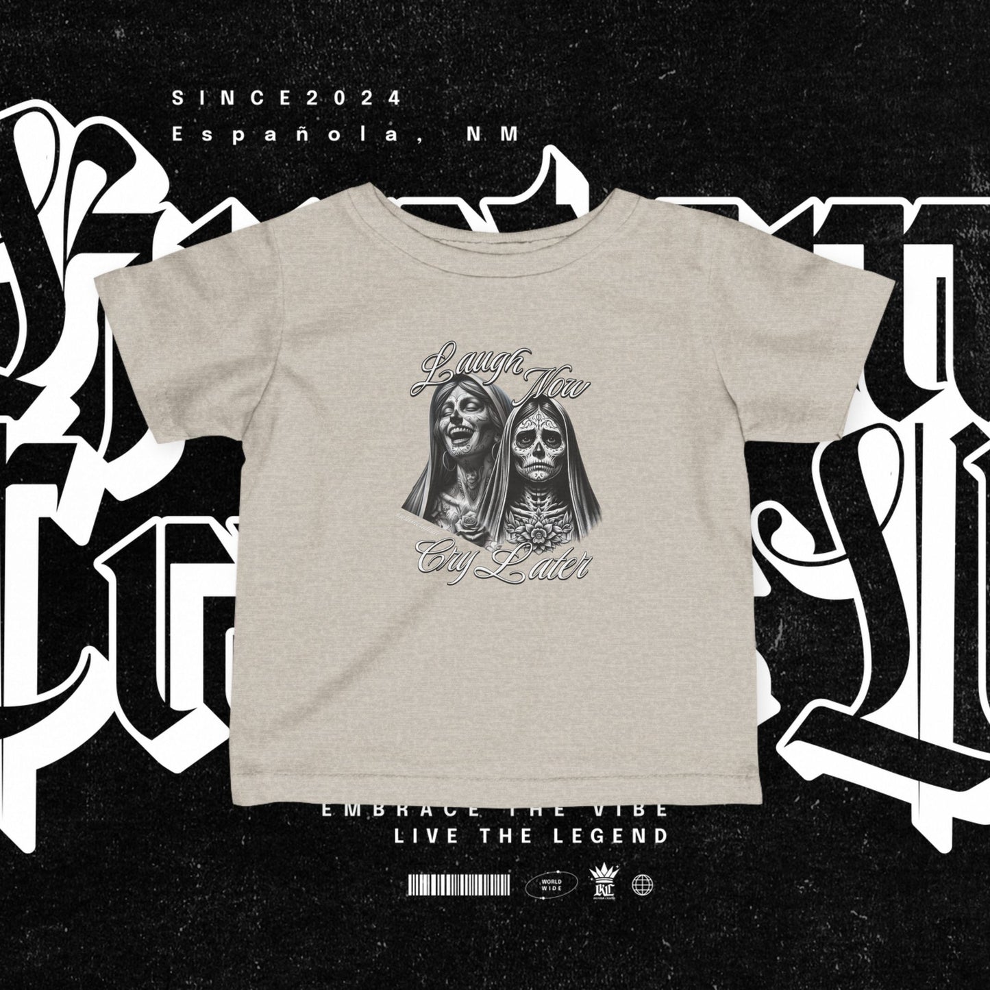 Infant Graphic Tee - Laugh Now Cry Later Design