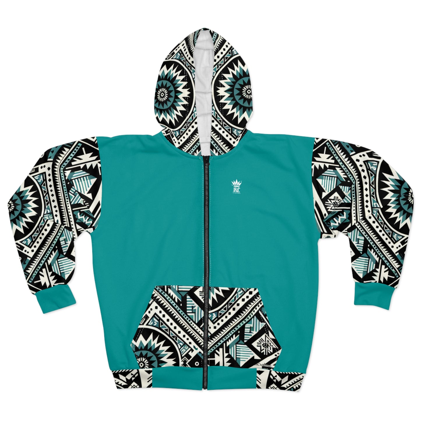 Southwest (Teal) Zip Hoodie