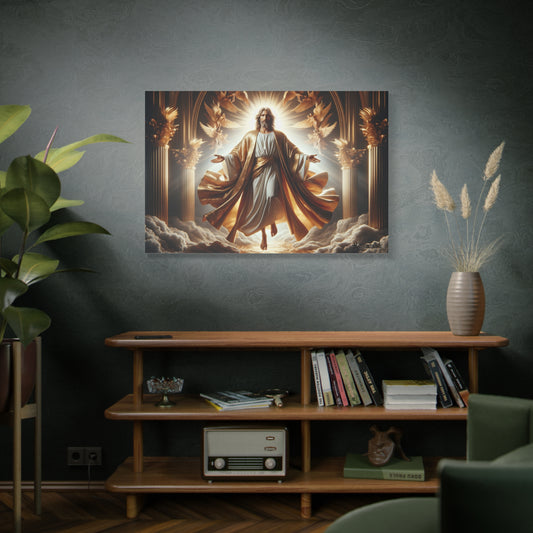 Divine Jesus Christ Canvas Wall Art, Spiritual Decor, Christian Home Decor, Inspirational Artwork, Religious Gift, Heavenly Wall Art