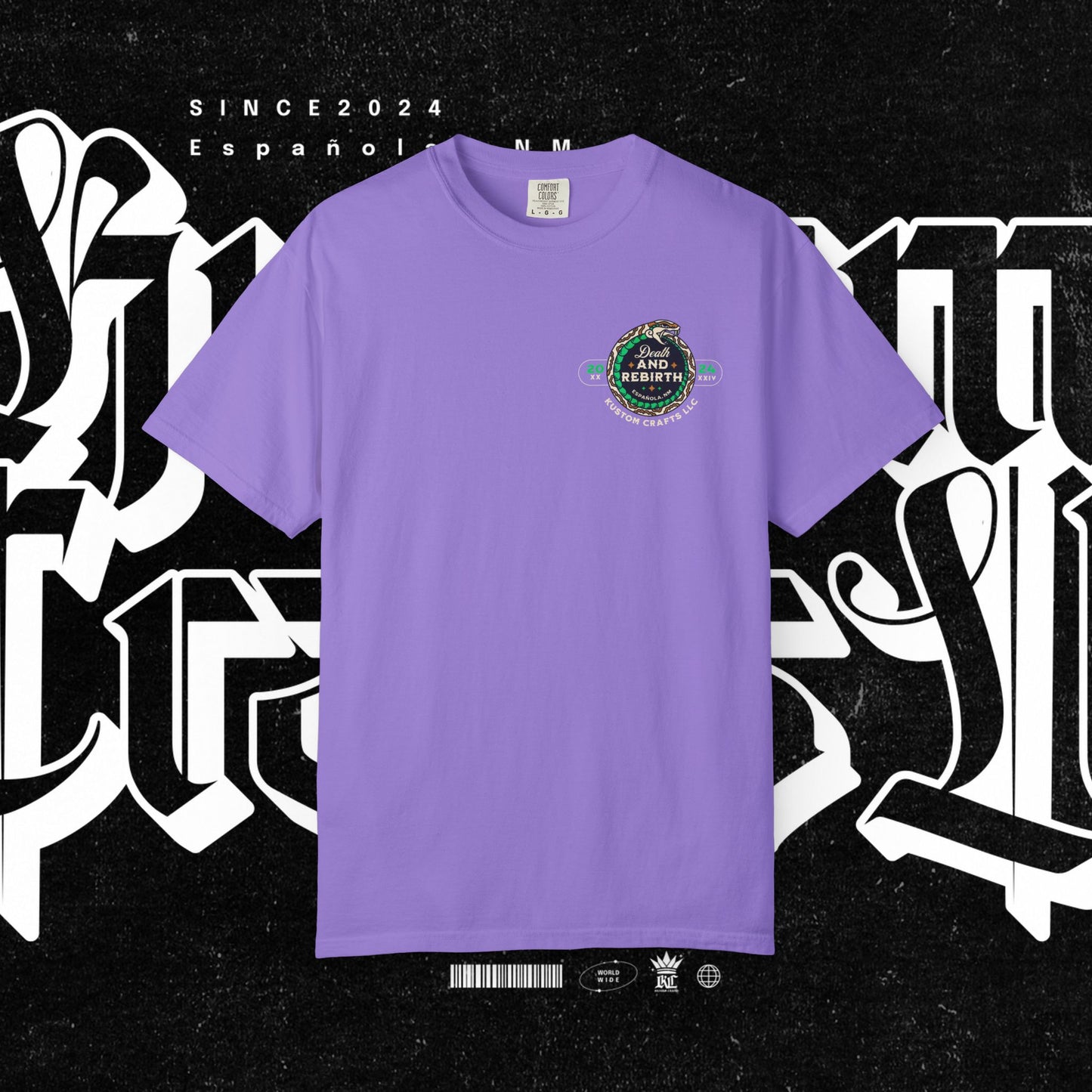 Death and Rebirth Snake Graphic Tee, Death Rebirth Unisex T-shirt, Streetwear Alternative Fashion, Serpent Design Shirt, Edgy Clothing