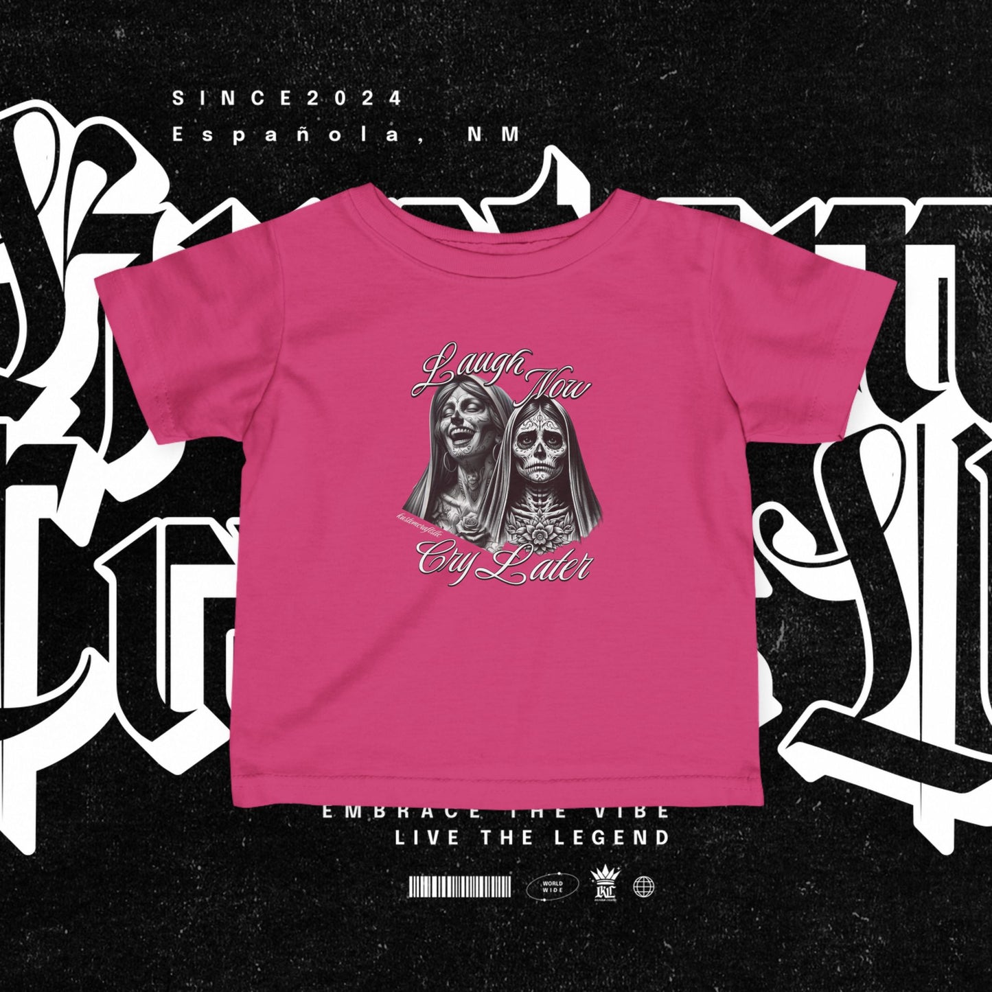 Infant Graphic Tee - Laugh Now Cry Later Design