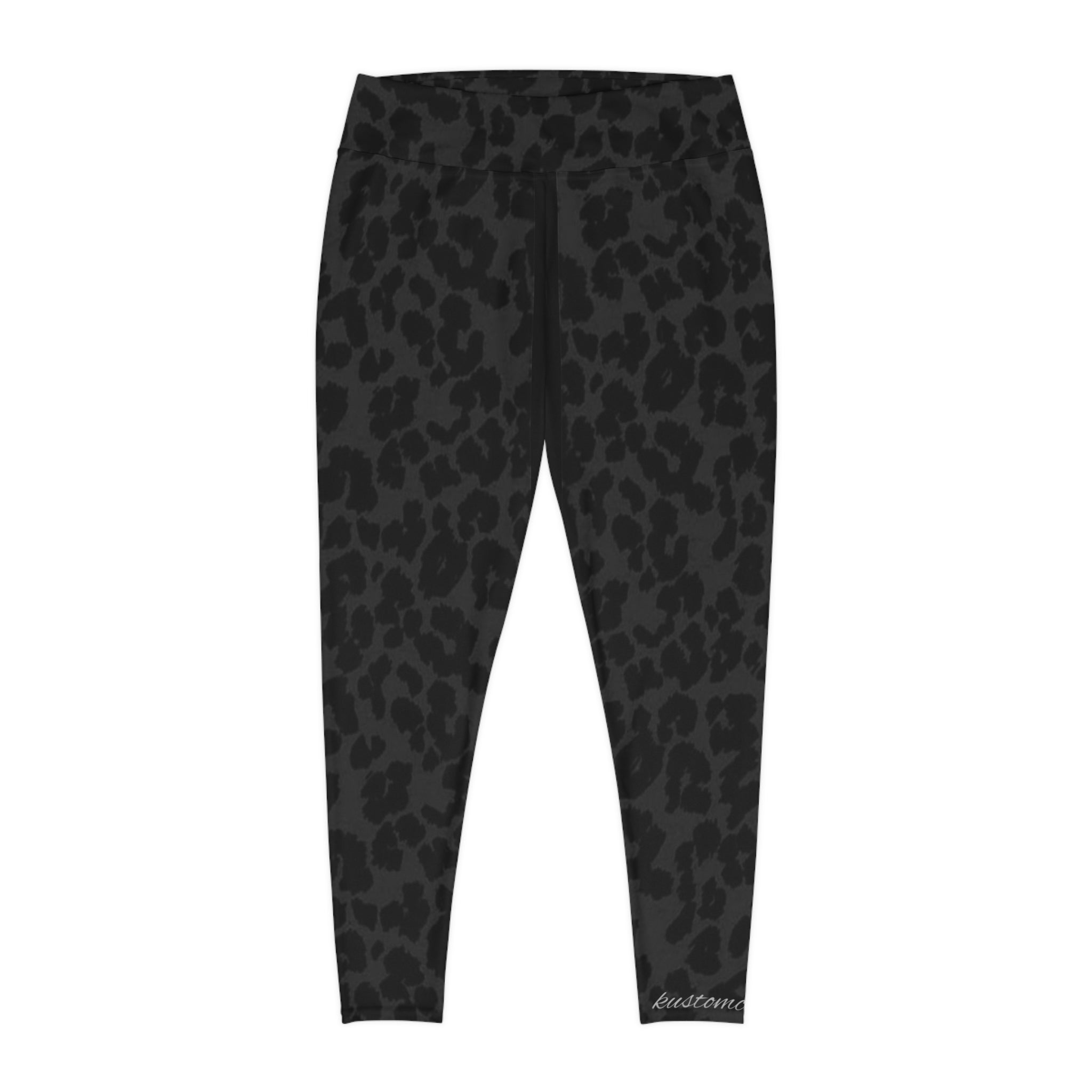 Plus Size Leopard Print - Leggings