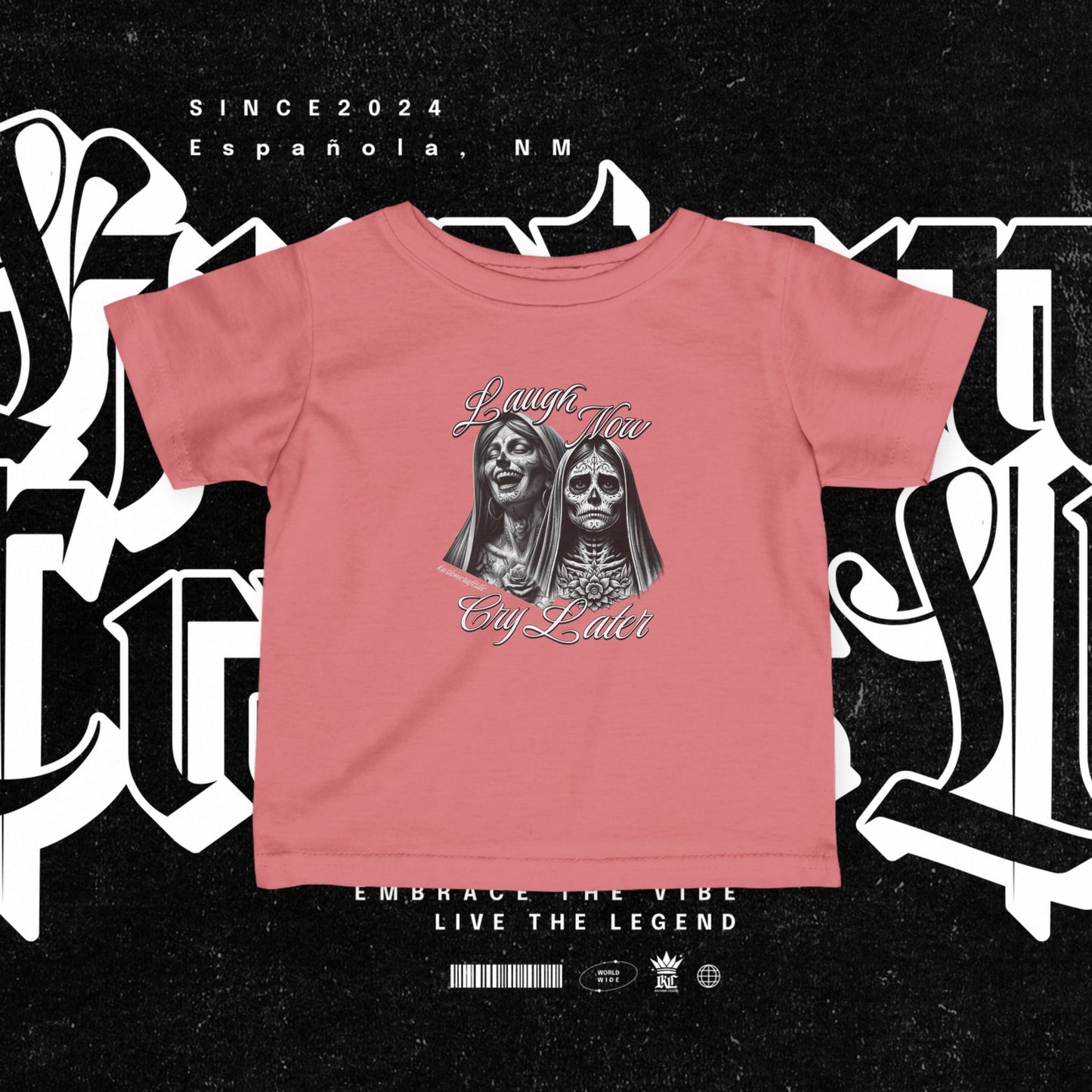 Infant Graphic Tee - Laugh Now Cry Later Design