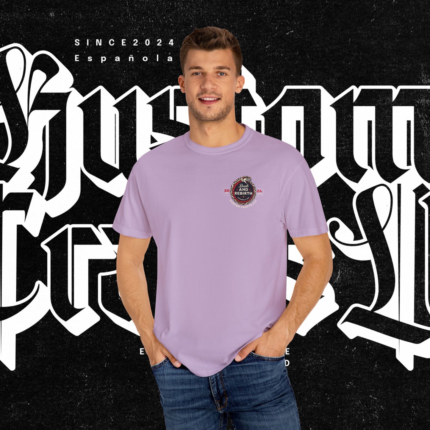 Death and Rebirth Red Snake Graphic Tee, Death Rebirth Unisex T-shirt, Streetwear Alternative Fashion, Serpent Design Shirt, Edgy Clothing
