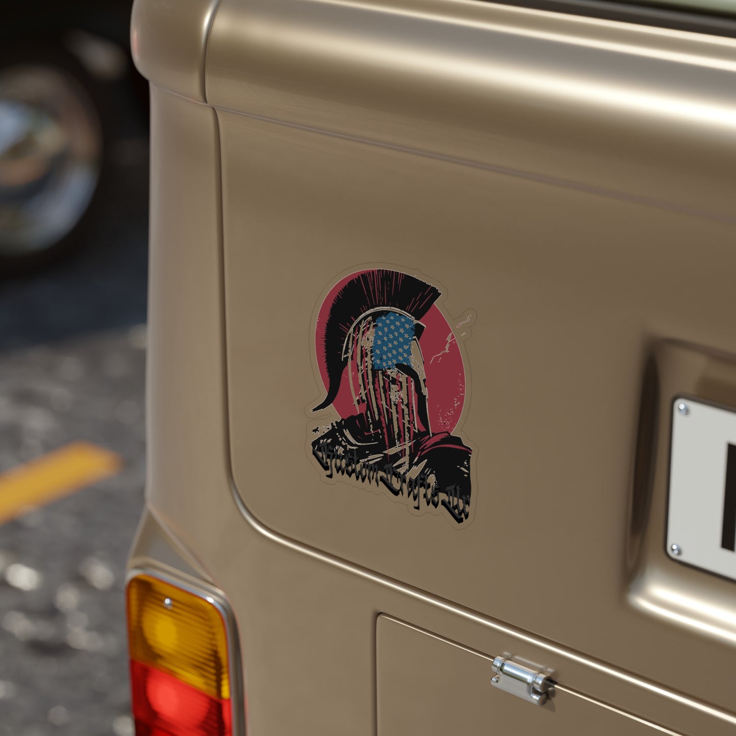 Patriotic Spartan Stickers - Outdoor Die-Cut Decals for Cars, Bumpers, Laptops, Celebrations, Gifts
