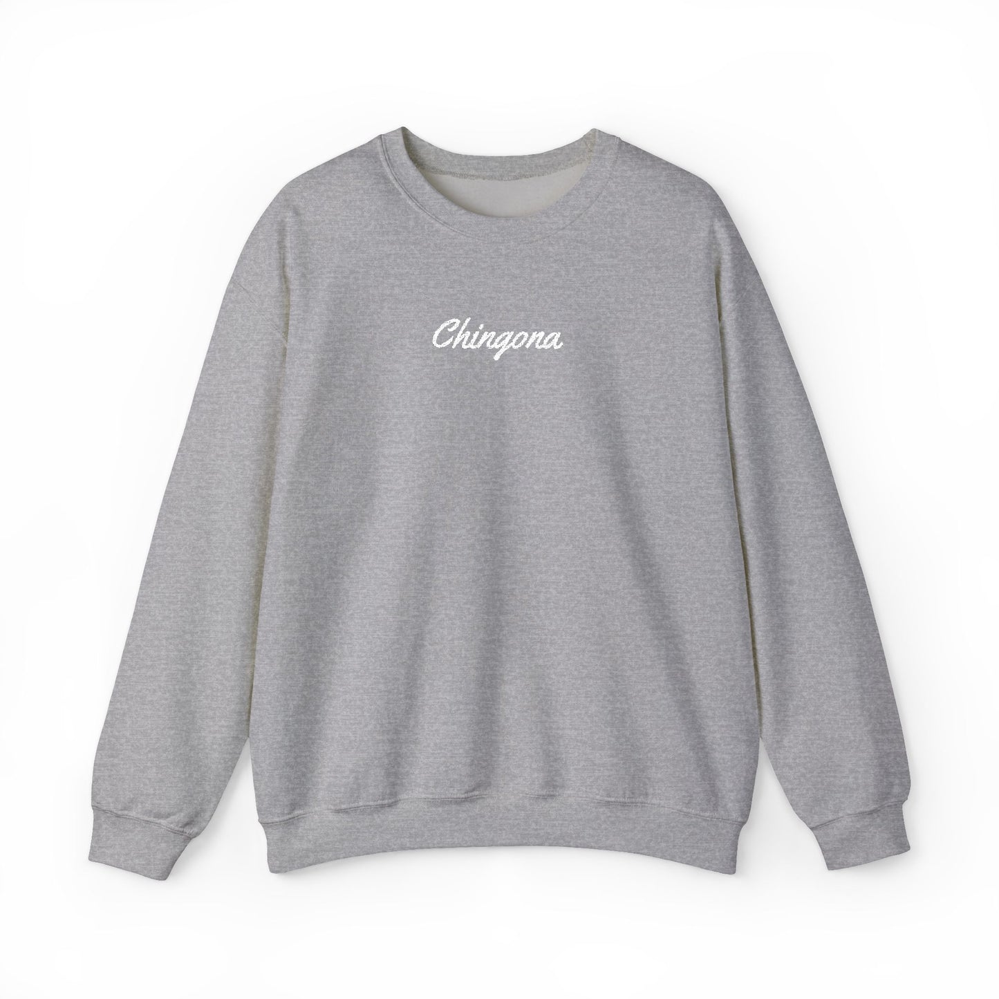 Chingona Embroidery  Heavy Blend Crewneck Sweatshirt