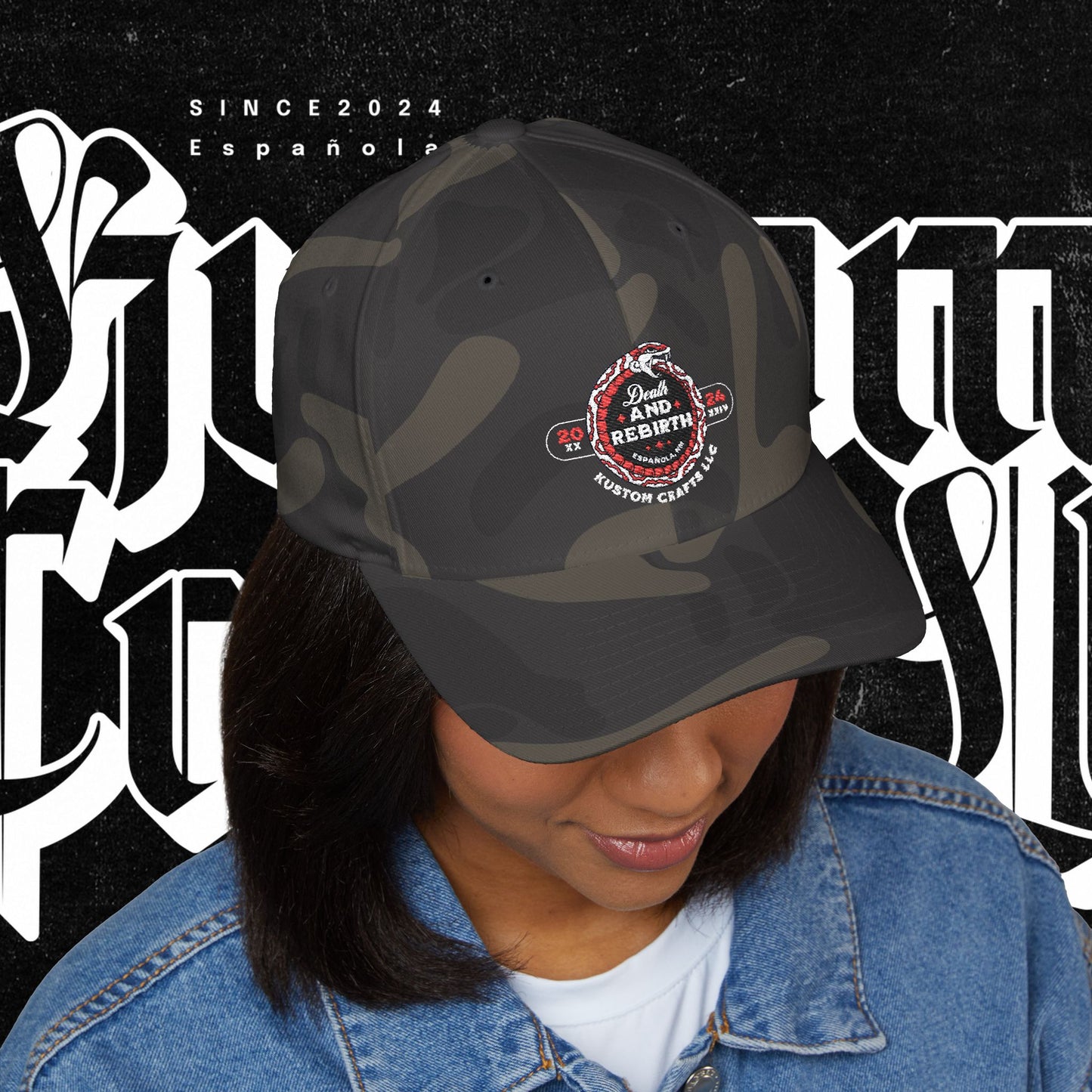 Embroidered Death and Rebirth Cap