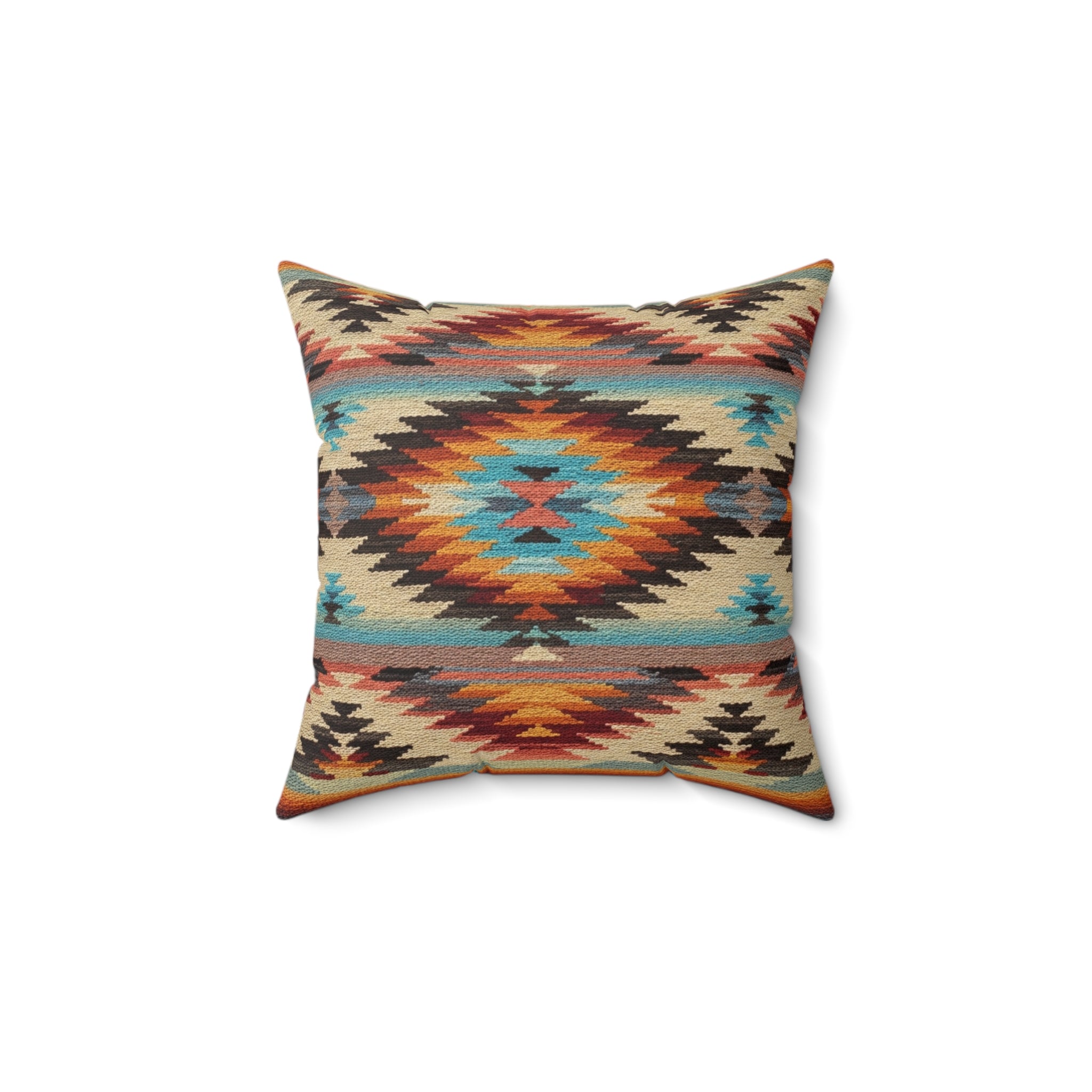 Southwestern - Faux Suede Square Pillow