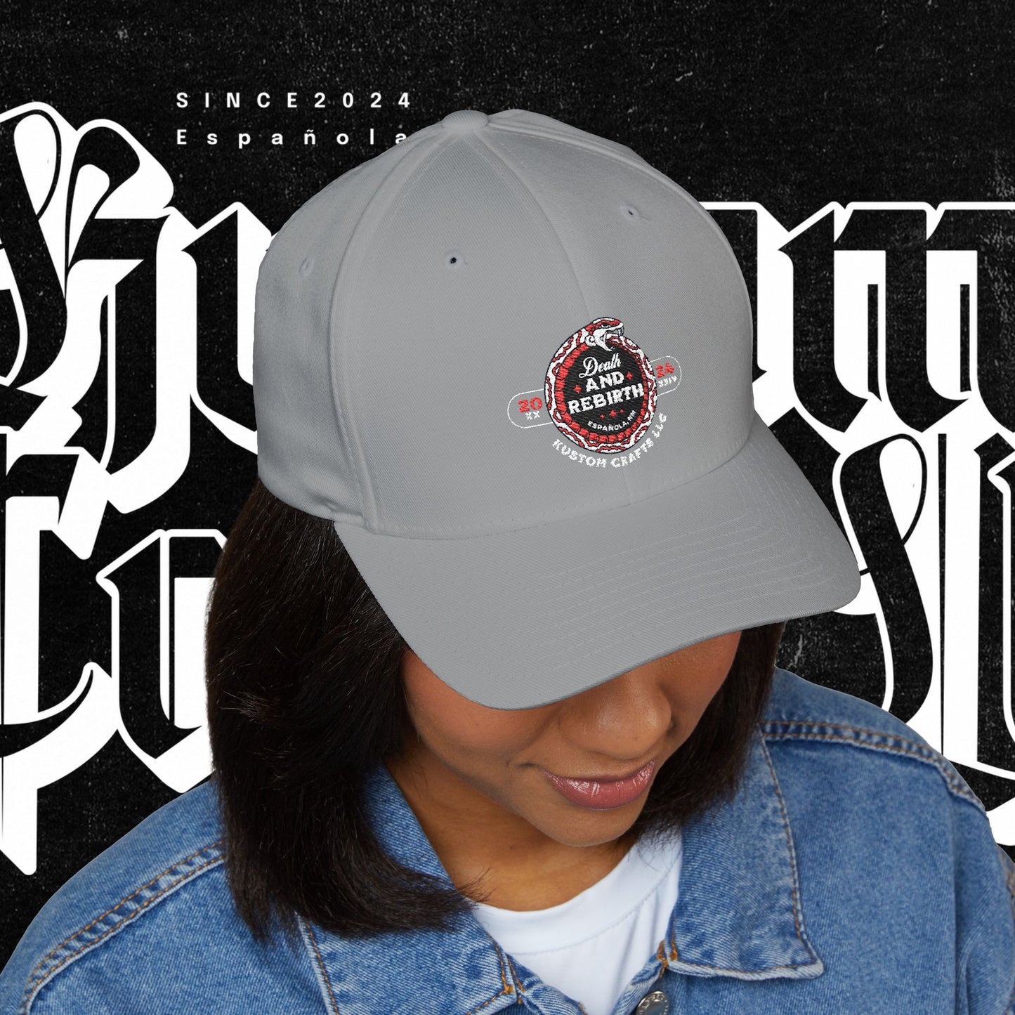 Embroidered Death and Rebirth Cap