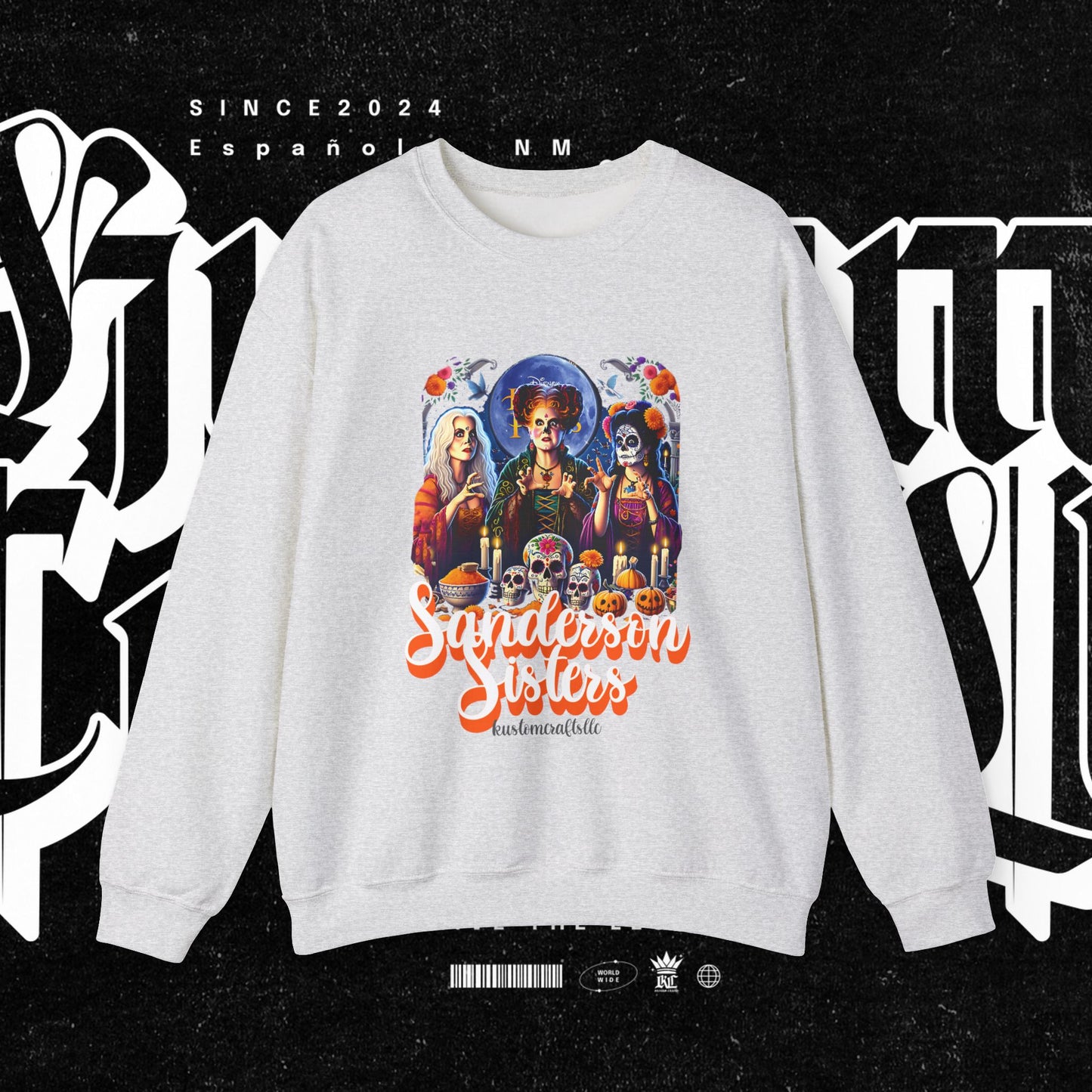 Sanderson Sisters Crewneck Sweatshirt, Halloween Sweatshirt, Casual Fall Fashion, Unisex Sweater, Art Print Sweatshirt