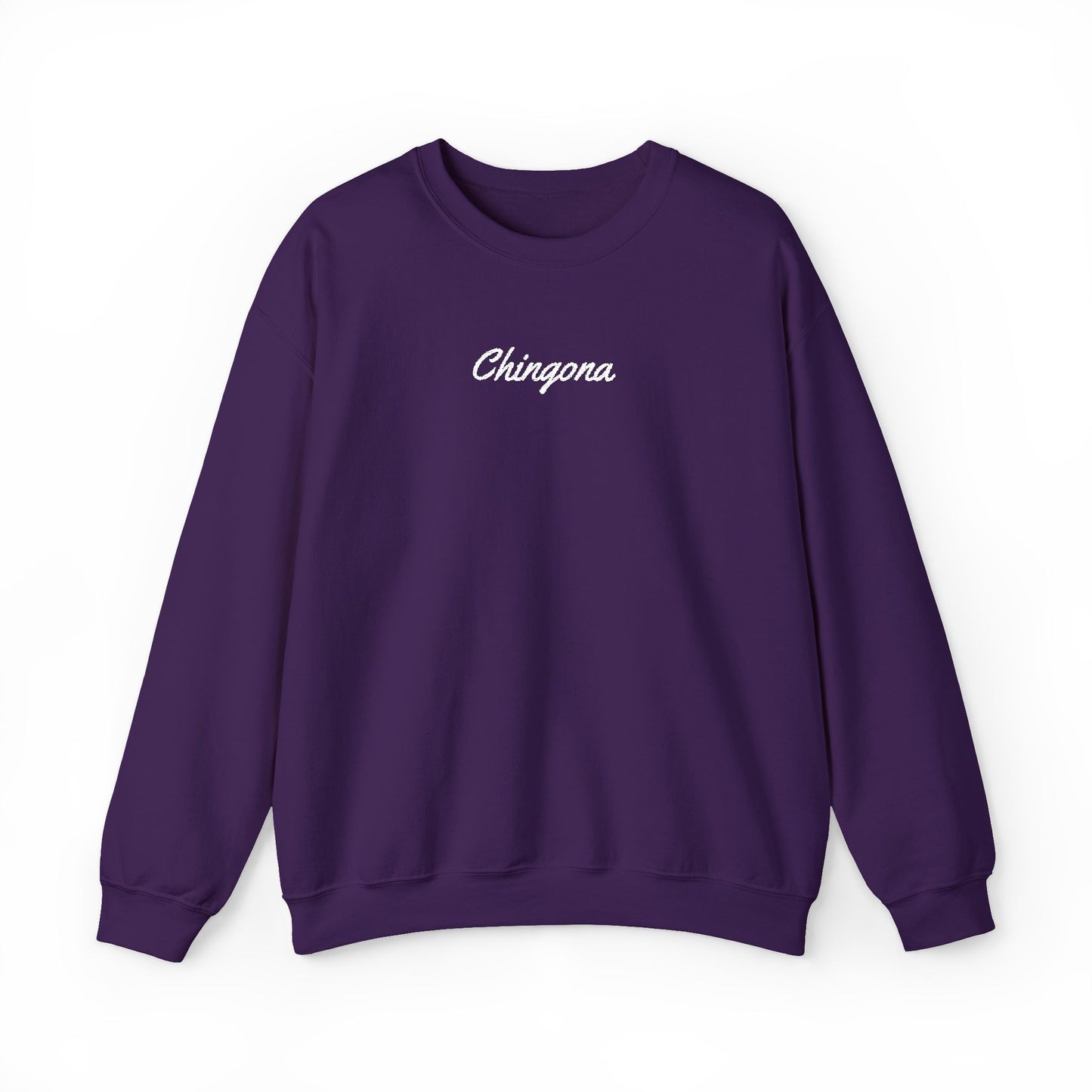 Chingona Embroidery  Heavy Blend Crewneck Sweatshirt