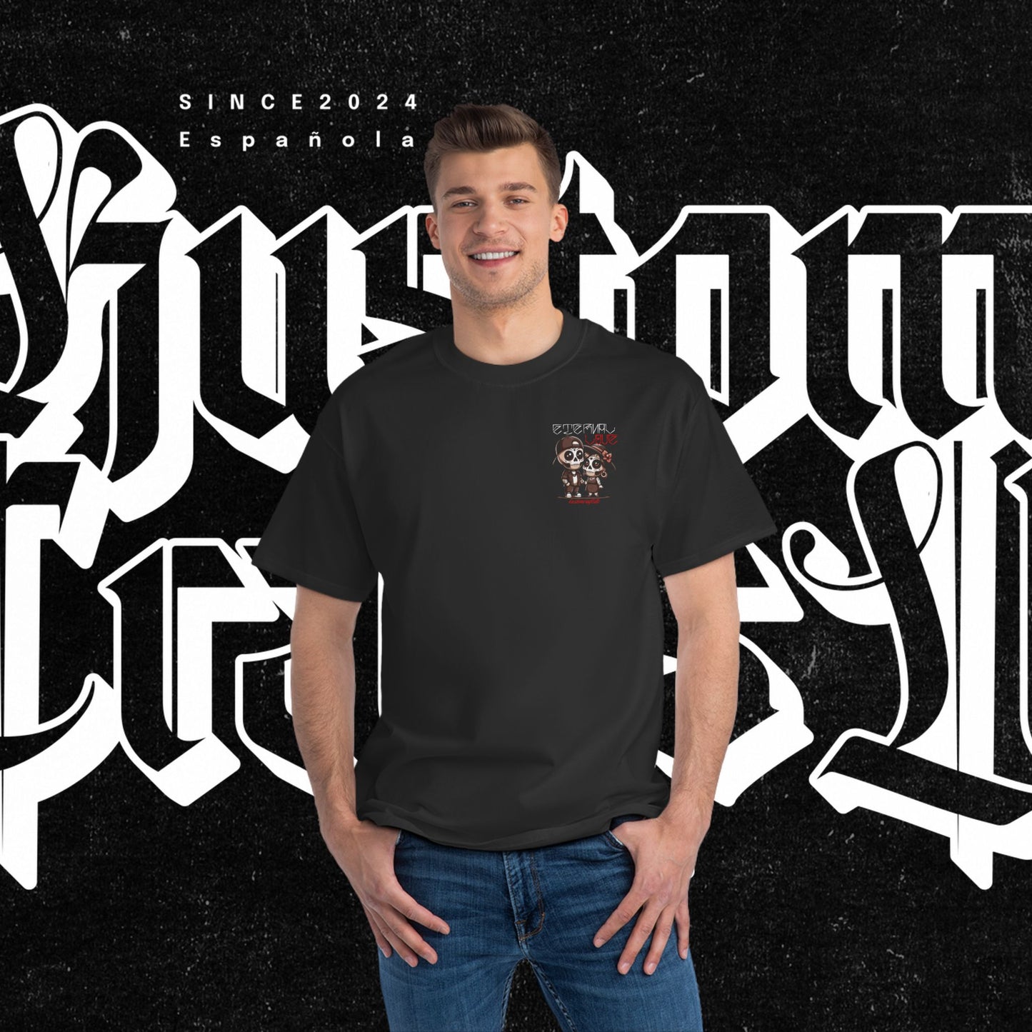 Eternal Love T-Shirt | Day of the Dead Tee, Apparel, Gift for Lovers, Couple's Clothing, Unique Graphic Tee