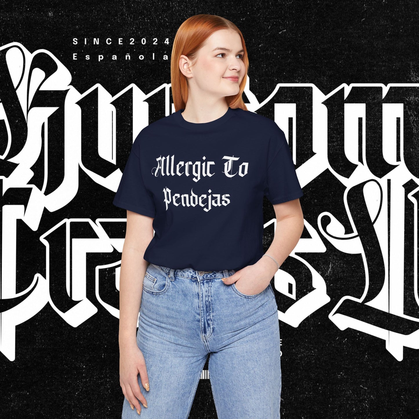 Allergic to Pendejas Unisex Tee, Funny Graphic T-Shirt, Casual Wear, Gift for Friends, Summer Fashion, Trendy Style