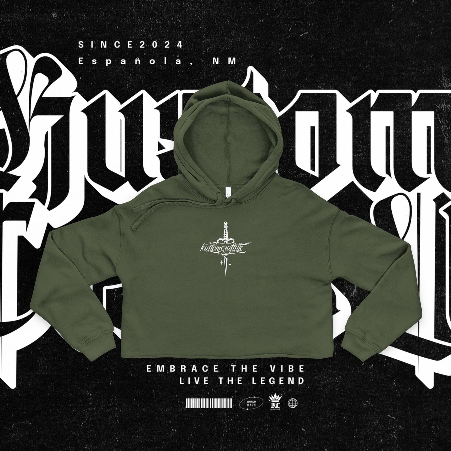 Urban Legend Cropped Hoodie | Embrace the Vibe, Women's Fashion, Streetwear, Casual Wear, Gift for Her, Fall Style