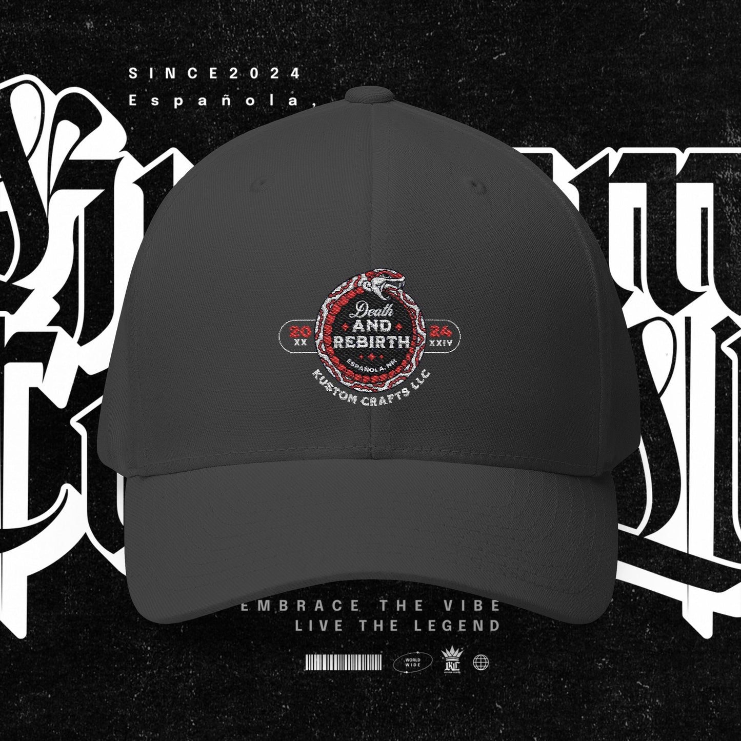 Embroidered Death and Rebirth Cap