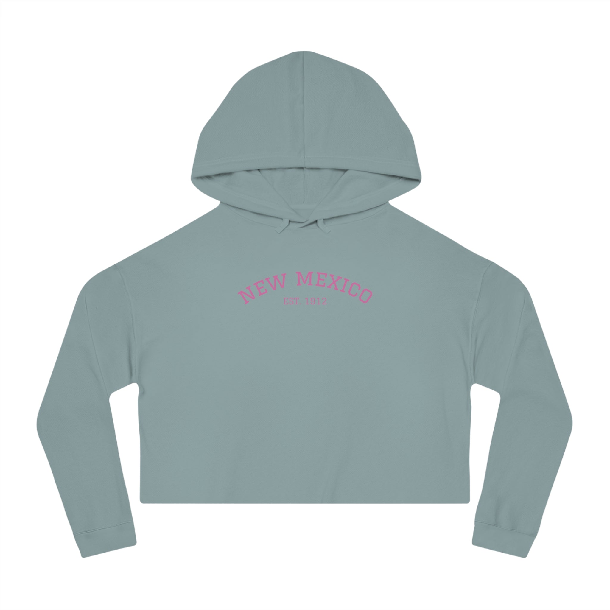 New Mexico Cropped Women's Hooded Sweatshirt