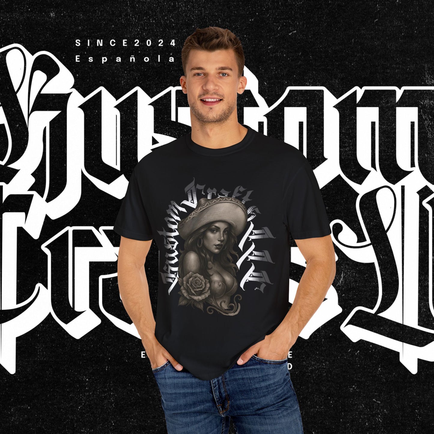 Senora Street T-shirt, Unisex Tee, Custom Graphic Shirt, Distressed Vintage Tee, Hipster Fashion Top