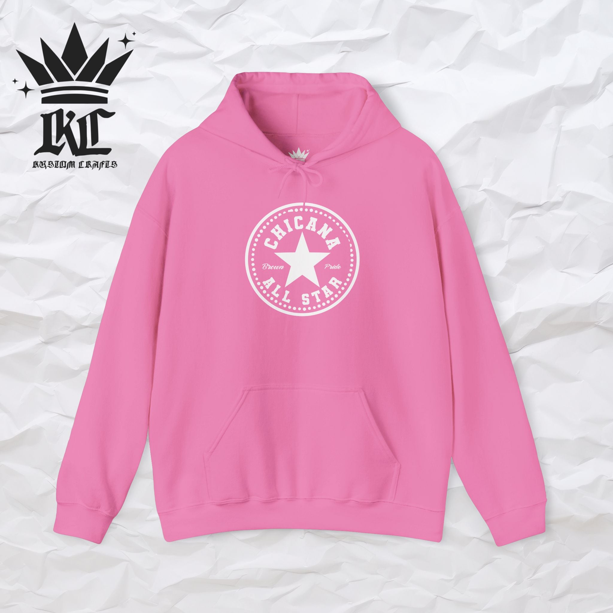 Chicana All Star Hoodie — Vintage Latina Pride Sweatshirt