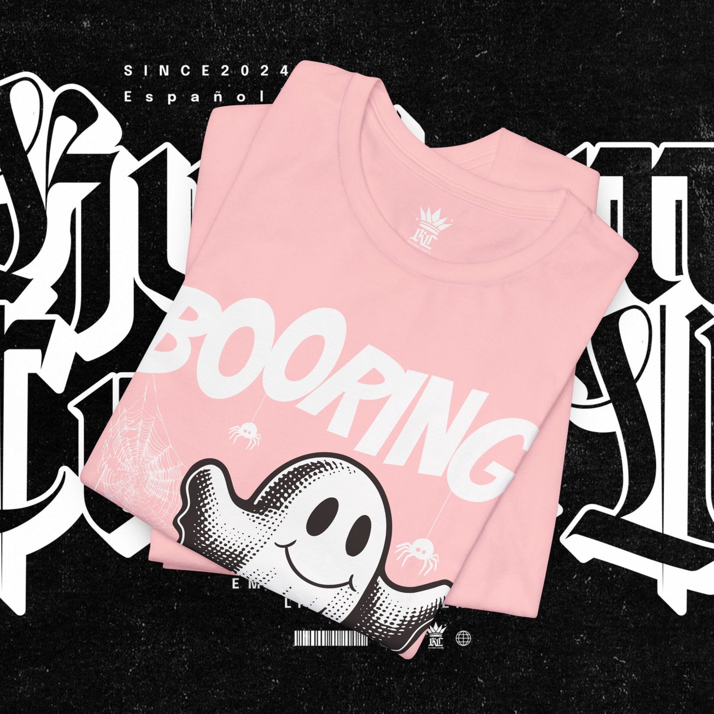 Ghostly Boo-Ring Fun Tee - Spooky Vibes, Perfect for Halloween, Casual Wear, Gift for Ghost Lovers, Graphic Tee, Trendy Outfit