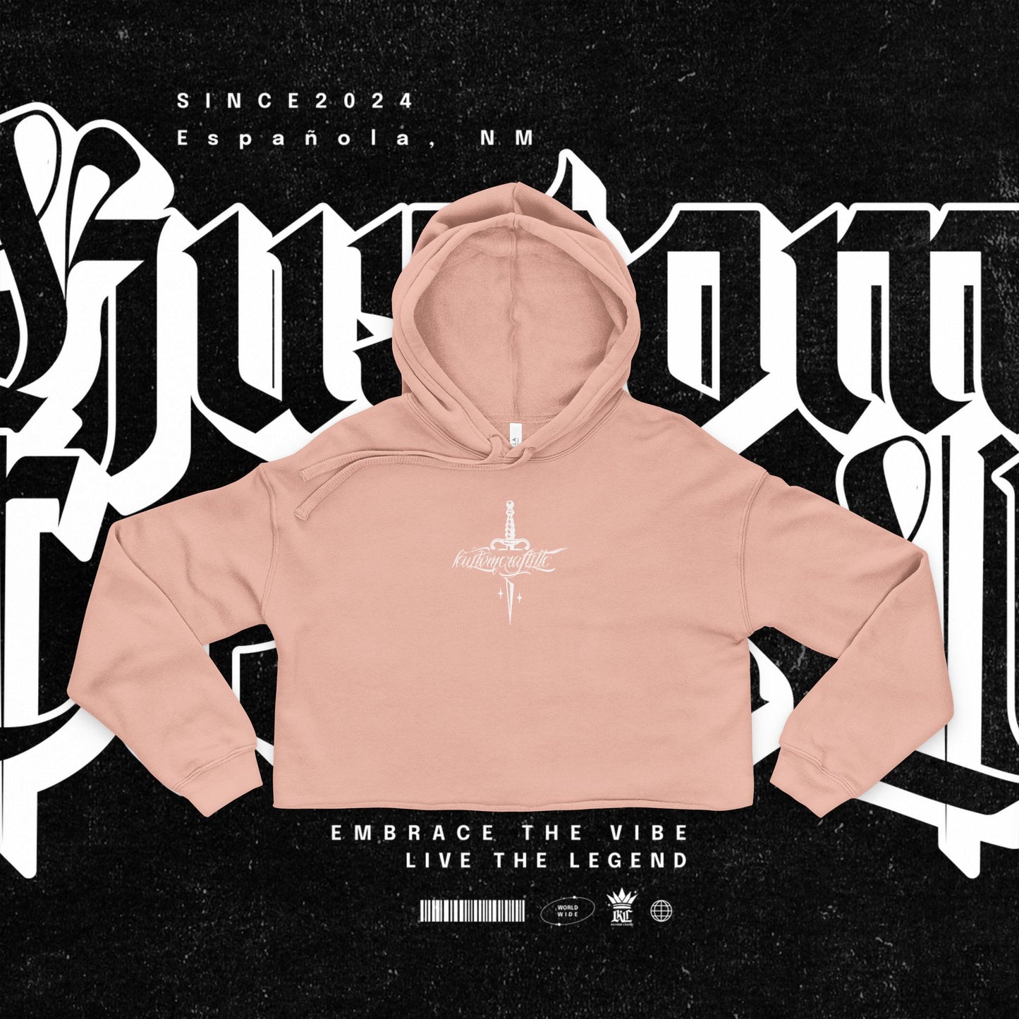 Urban Legend Cropped Hoodie | Embrace the Vibe, Women's Fashion, Streetwear, Casual Wear, Gift for Her, Fall Style