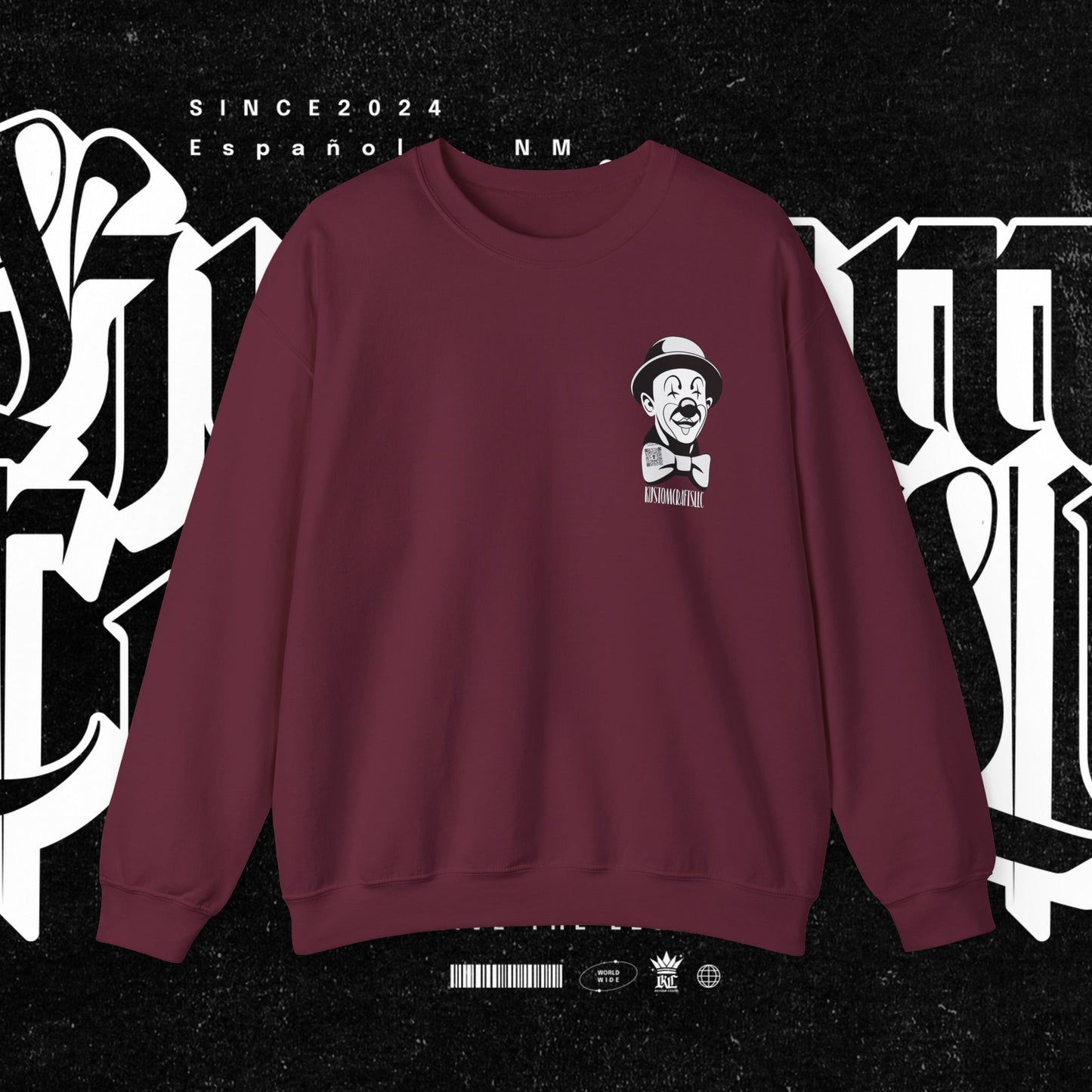 Class Clown Vintage-Style Comedic Crewneck Sweatshirt, Unisex Funny Sweatshirt, Retro Comedy Gift, Everyday Casual Wear, Perfect for Laughter Lovers