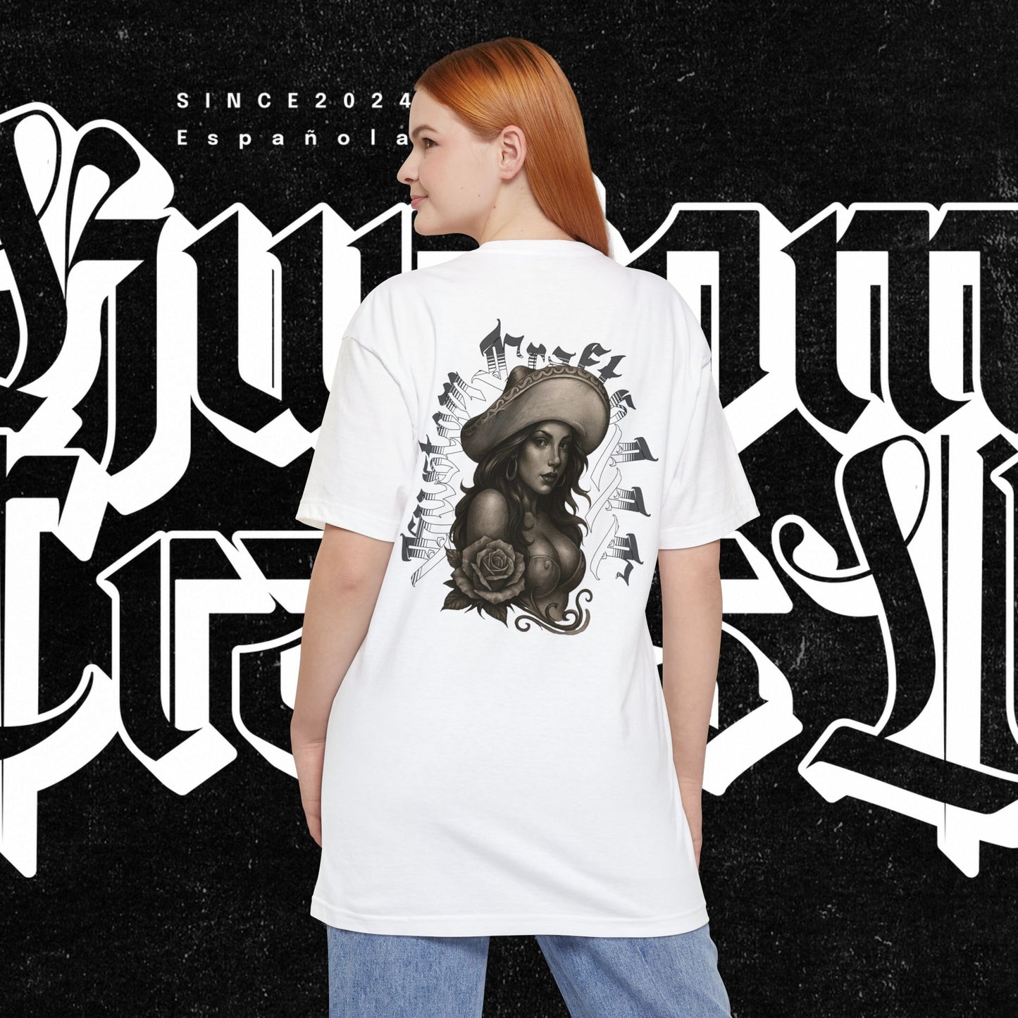 TALL-T Senora Street Art Unisex TALL T-Shirt, Graphic Tee for Urban Style, Casual Wear, Gift for Art Lovers, Birthday, Streetwear