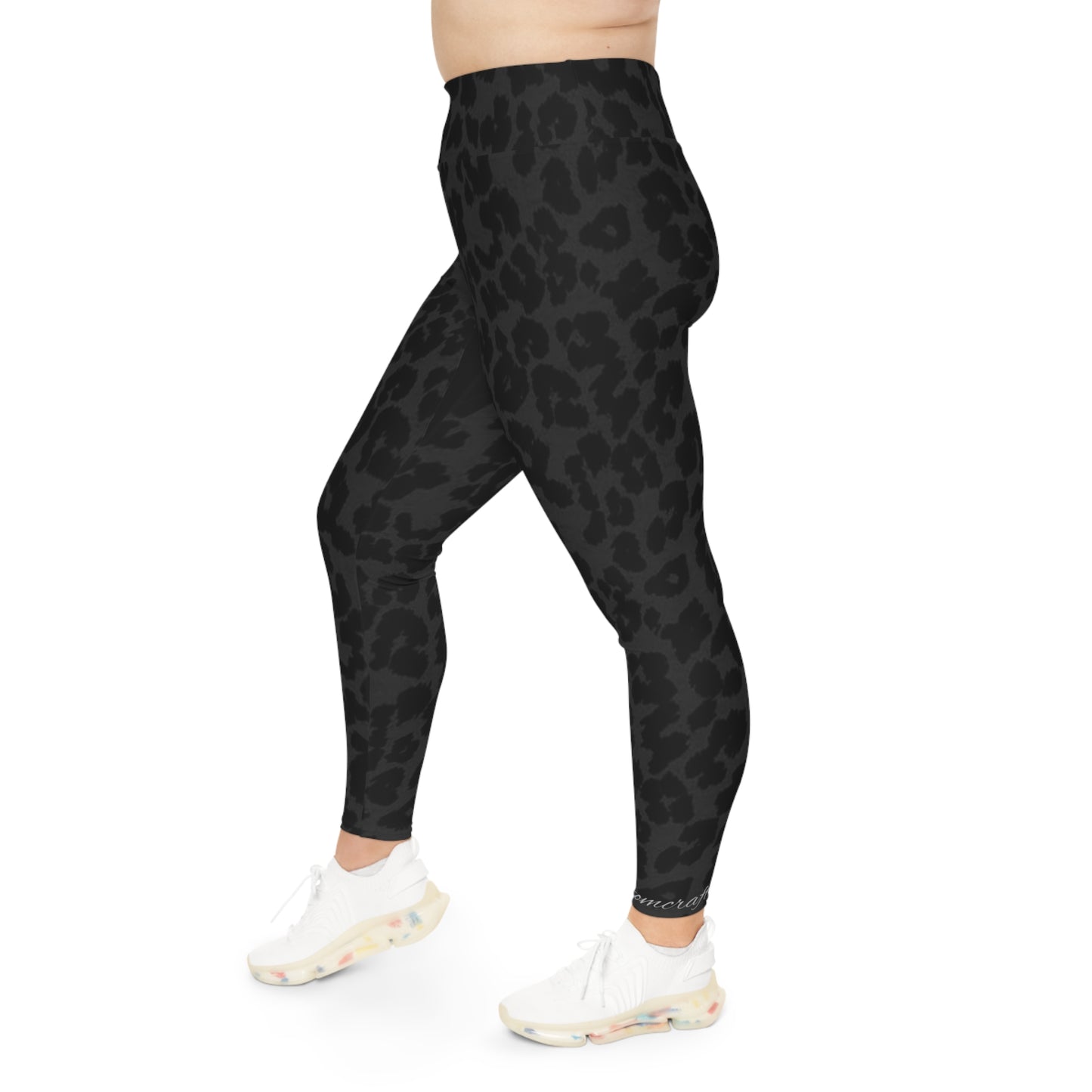 Bold Plus Size Leopard Print Leggings, Comfortable Activewear, Fashionable Workout Gear, Plus Size Fashion, Daily Wear Leggings