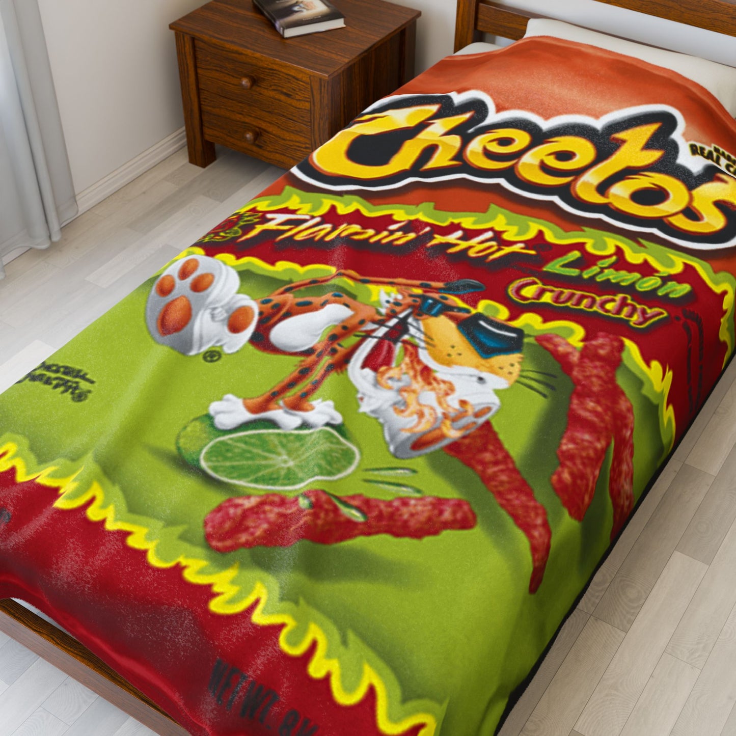 Cozy Flammin Hot Cheetos Velveteen Plush Blanket for Relaxation, Flamin' Hot Cheetos Inspired Gift for Snack Lovers, Soft Decorative Throw, Perfect for [...]