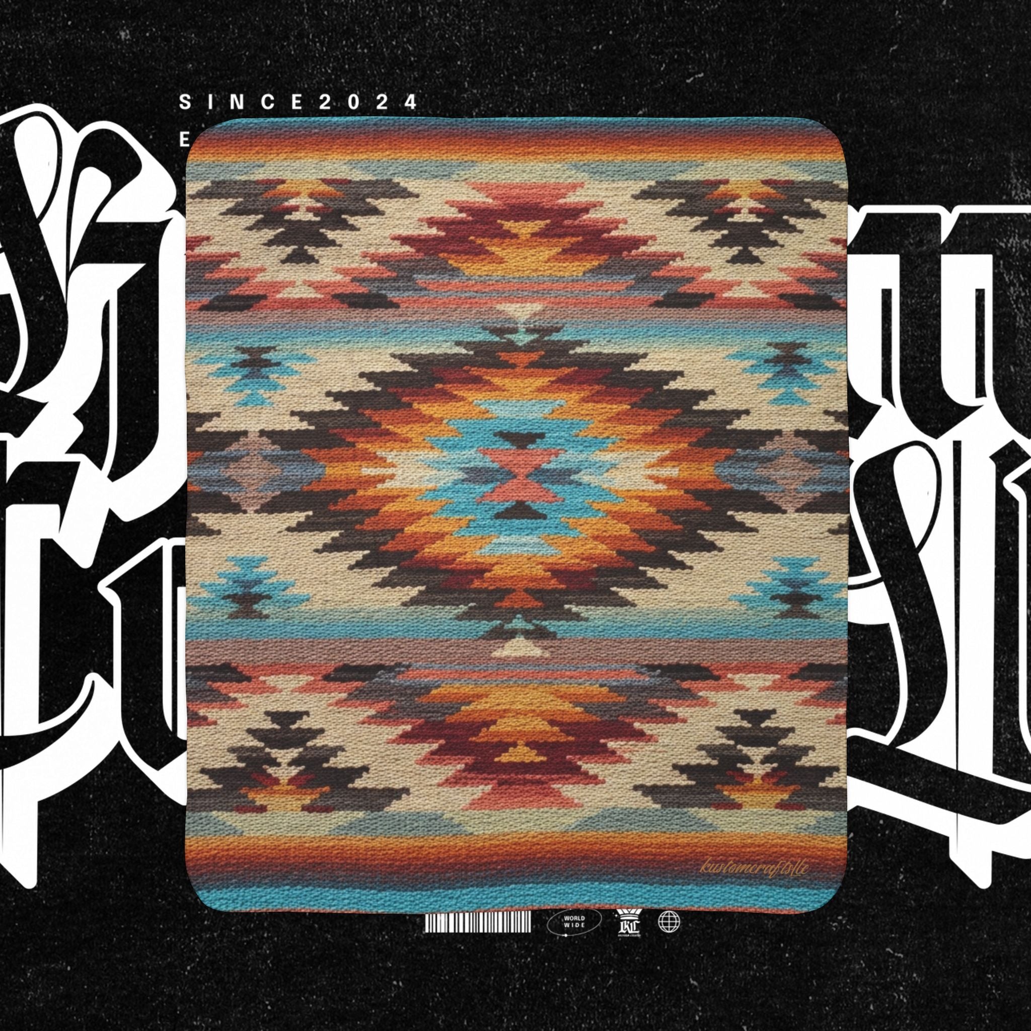 Southwest Fleece - Sherpa Blanket