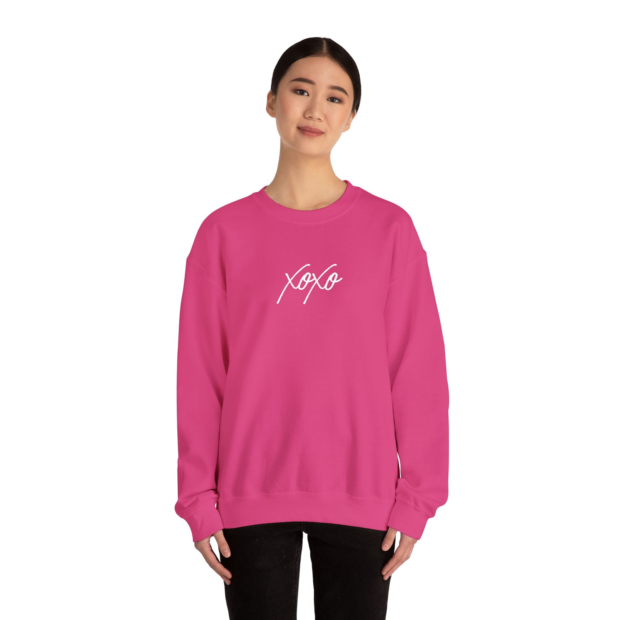 XOXO Embroidery Script Sweatshirt