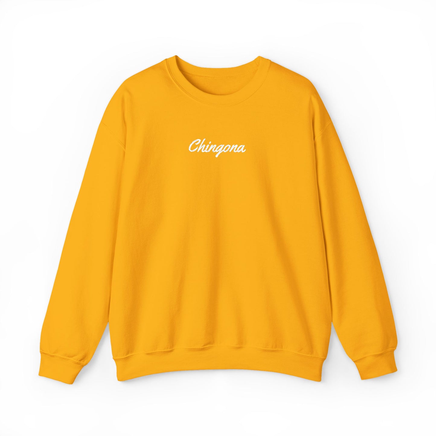 Chingona Embroidery  Heavy Blend Crewneck Sweatshirt