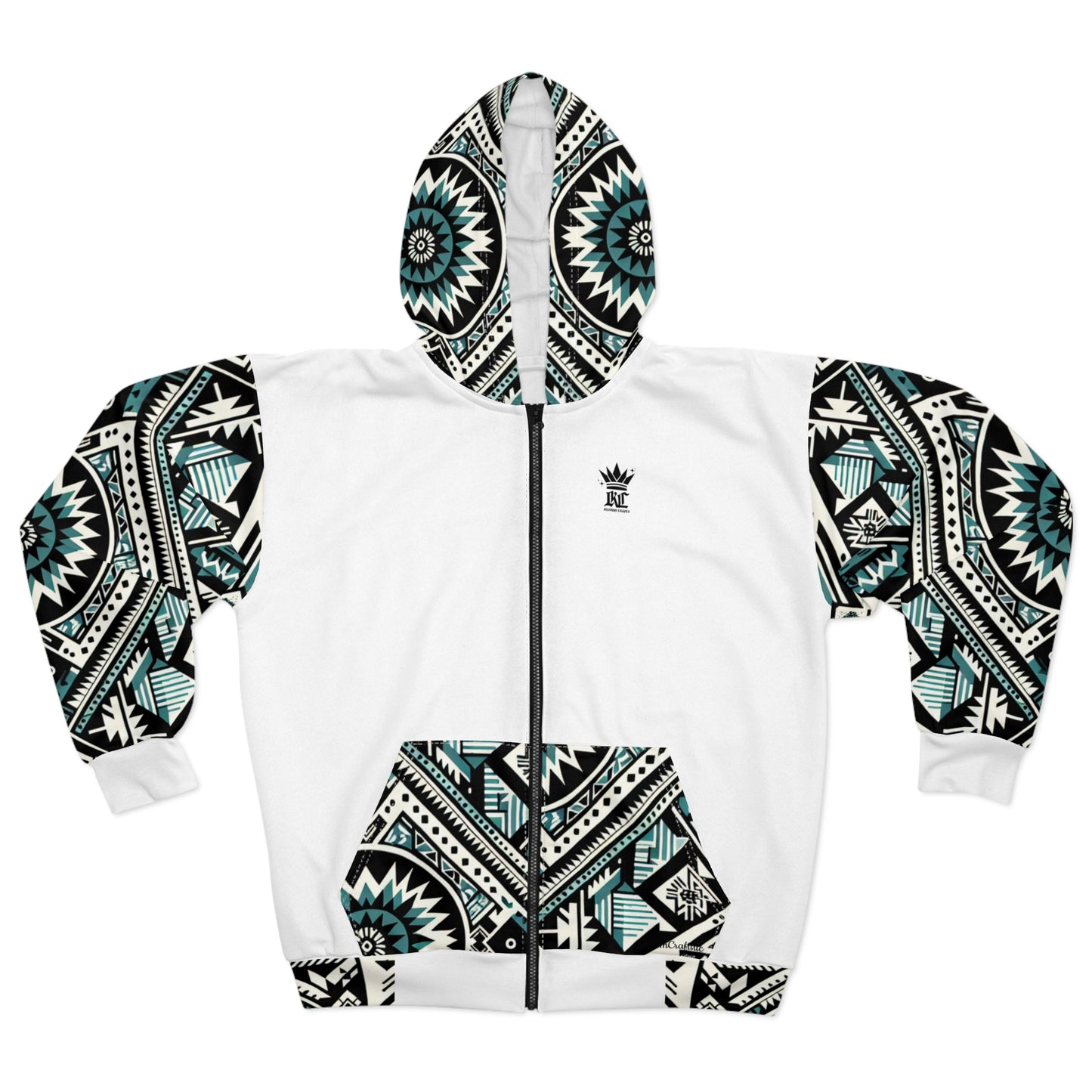 Southwest (White) Zip Hoodie