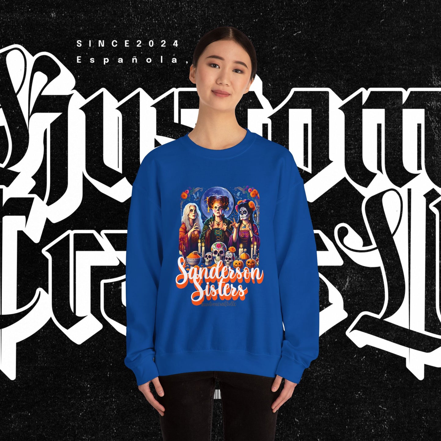 Sanderson Sisters Crewneck Sweatshirt, Halloween Sweatshirt, Casual Fall Fashion, Unisex Sweater, Art Print Sweatshirt