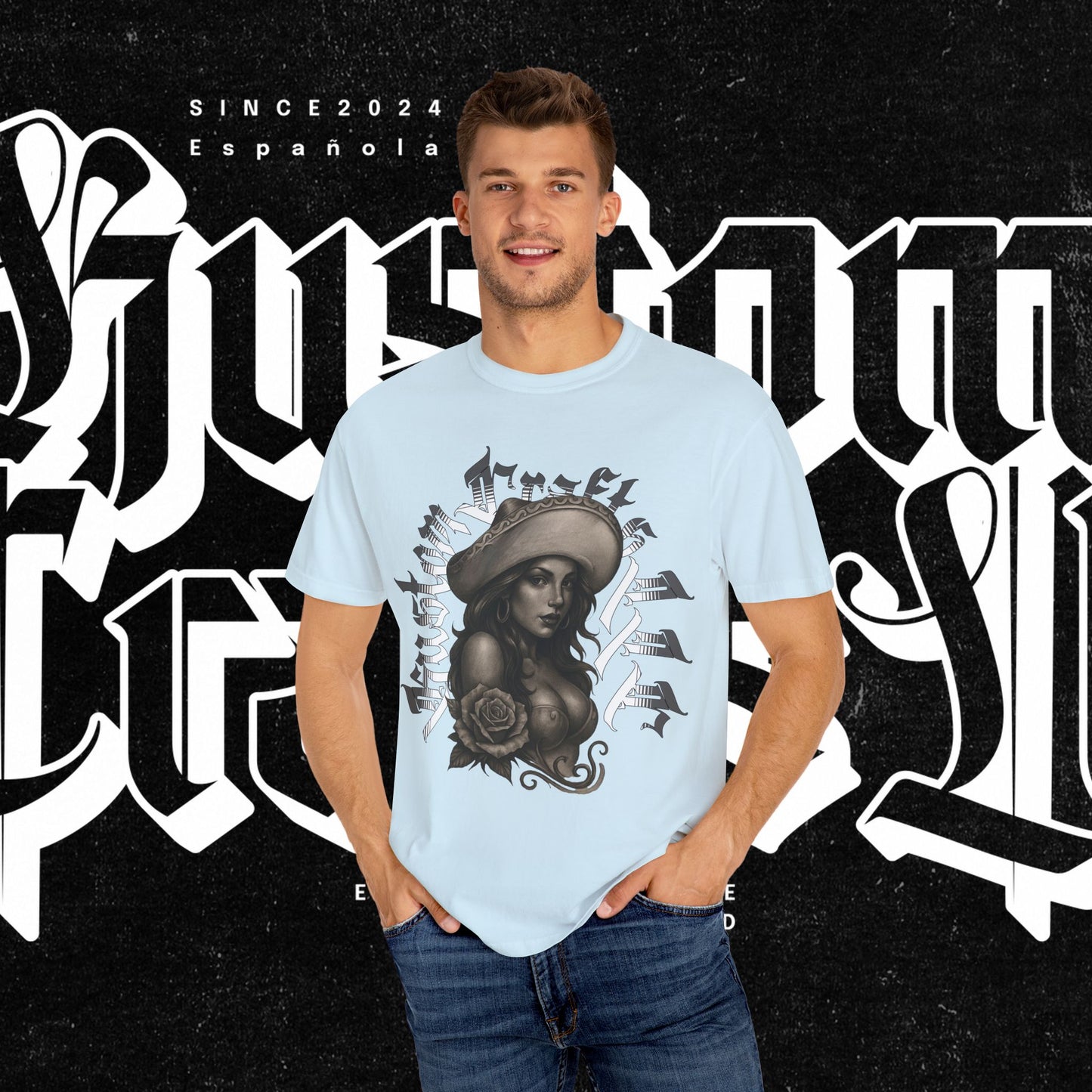 Senora Street T-shirt, Unisex Tee, Custom Graphic Shirt, Distressed Vintage Tee, Hipster Fashion Top