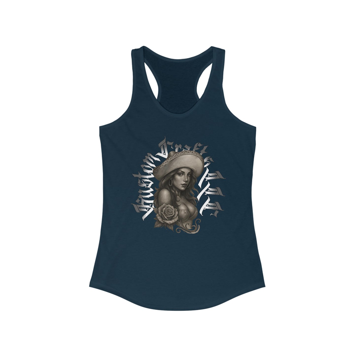 Senora Tank Top, Women's Racerback Tank, Ideal Sleeveless Shirt, Kustom Crafts LLC, Summer Clothing