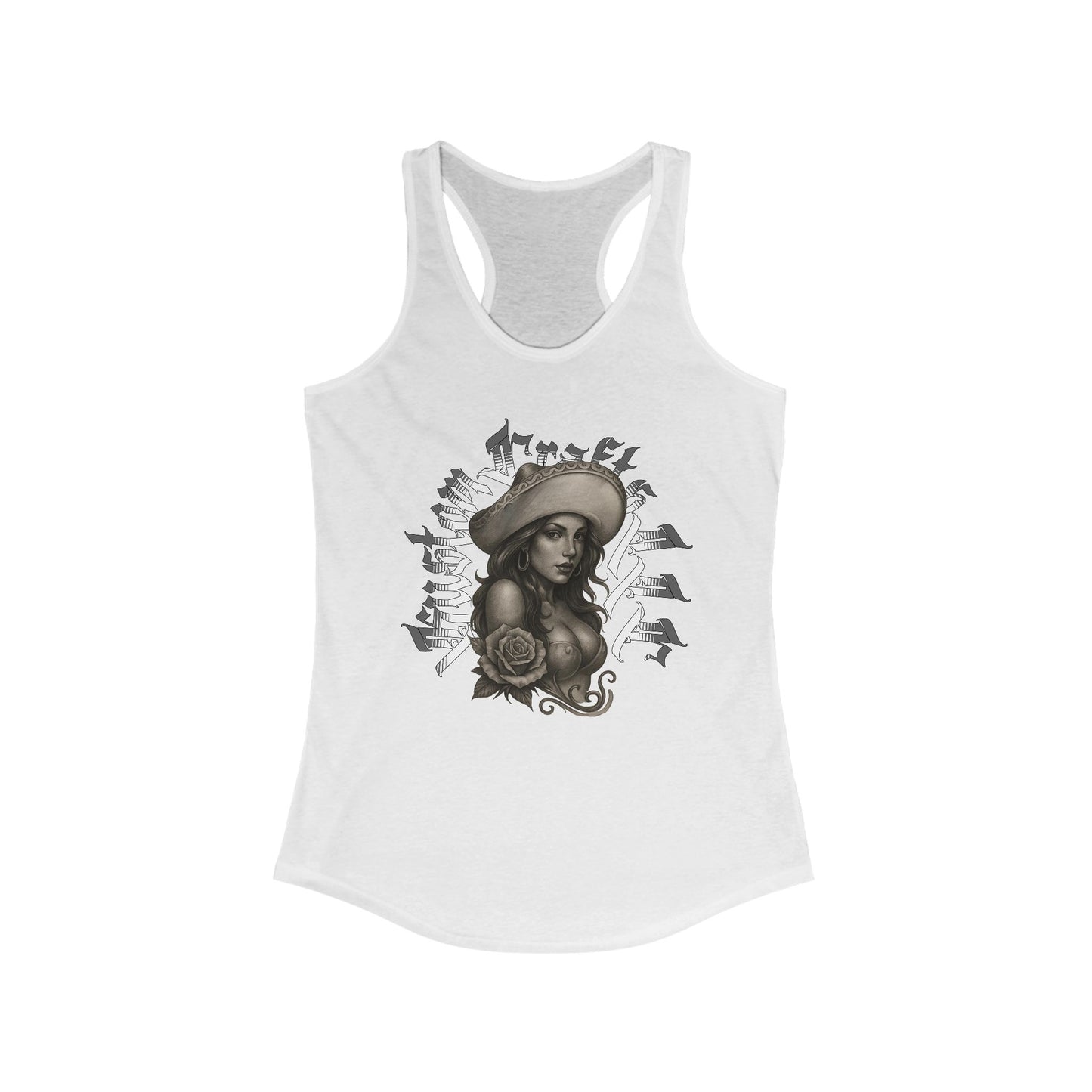 Senora Tank Top, Women's Racerback Tank, Ideal Sleeveless Shirt, Kustom Crafts LLC, Summer Clothing