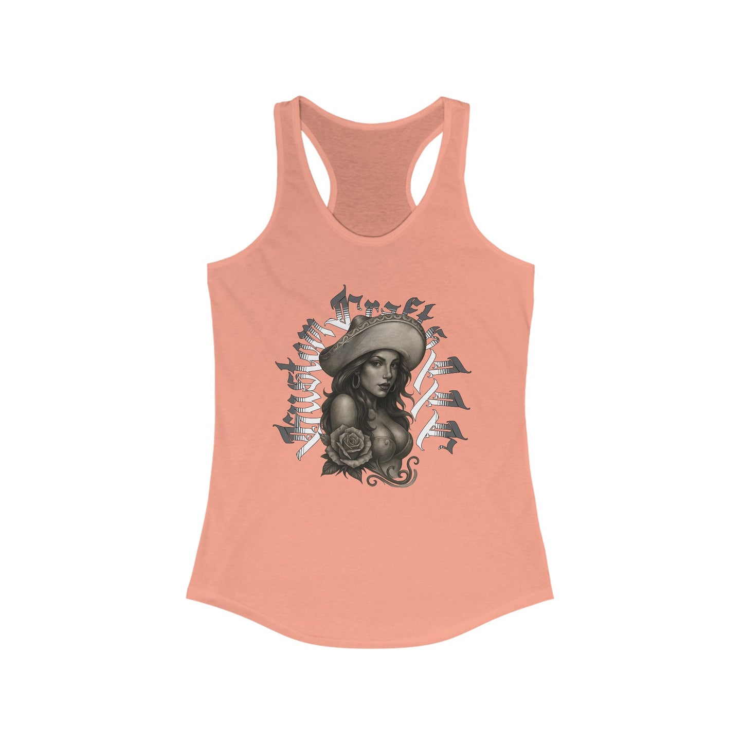 Senora Tank Top, Women's Racerback Tank, Ideal Sleeveless Shirt, Kustom Crafts LLC, Summer Clothing