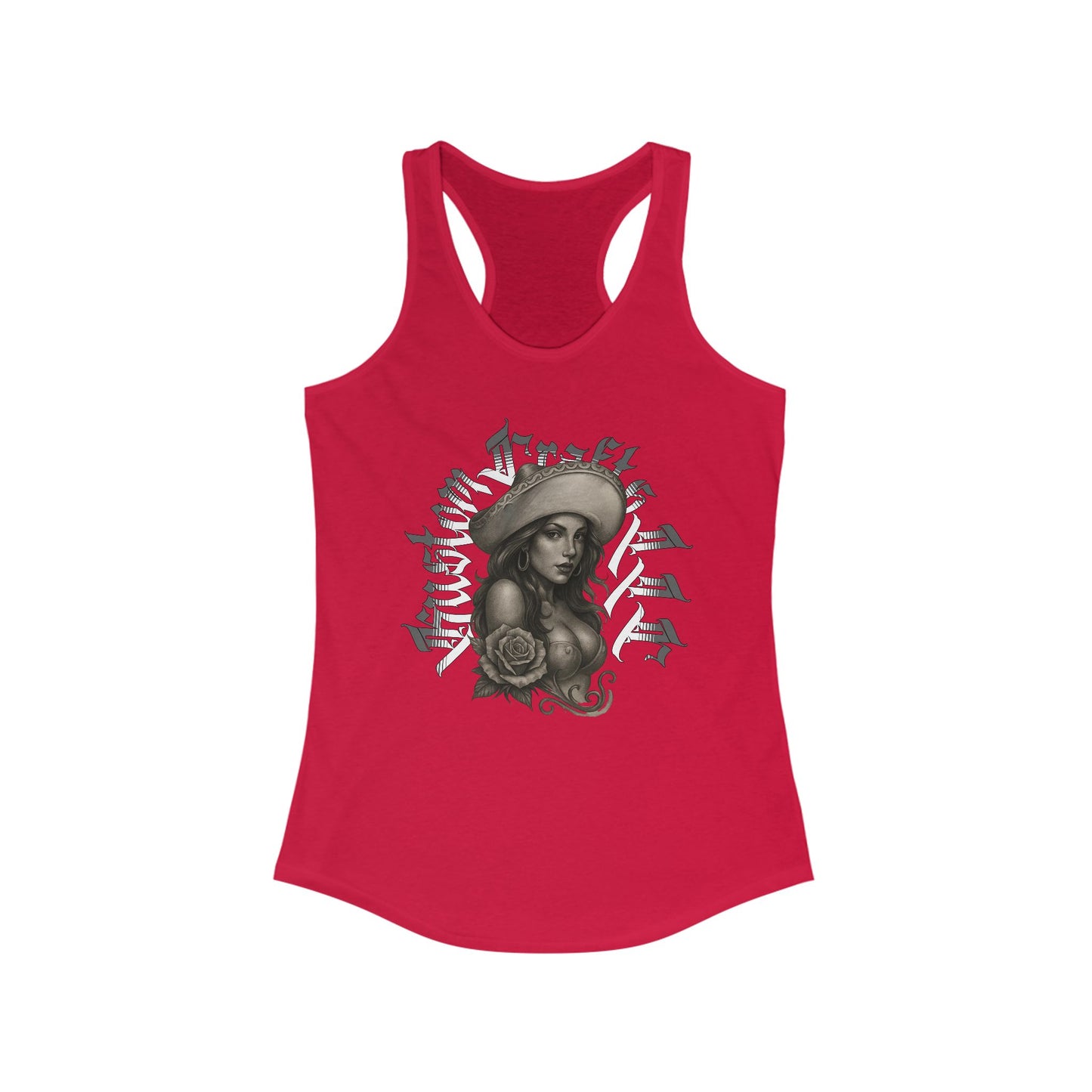 Senora Tank Top, Women's Racerback Tank, Ideal Sleeveless Shirt, Kustom Crafts LLC, Summer Clothing