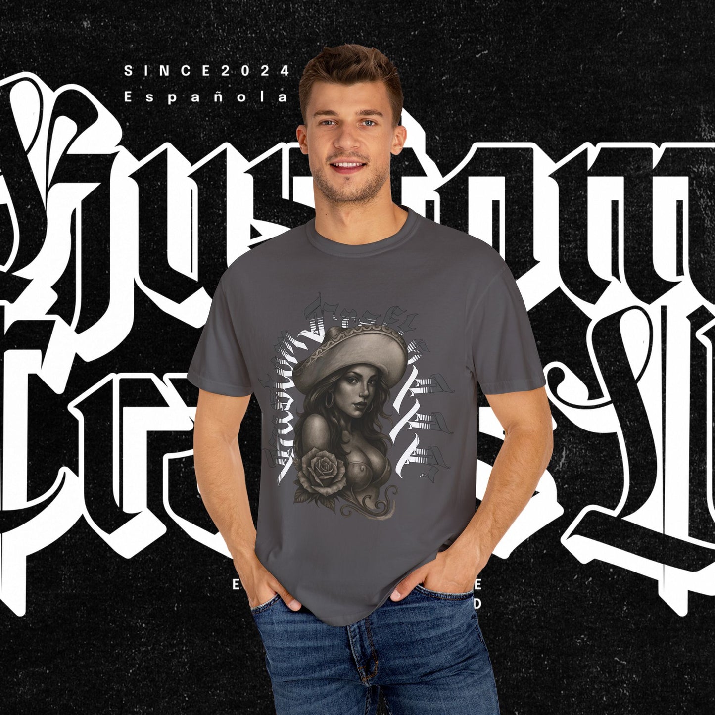 Senora Street T-shirt, Unisex Tee, Custom Graphic Shirt, Distressed Vintage Tee, Hipster Fashion Top