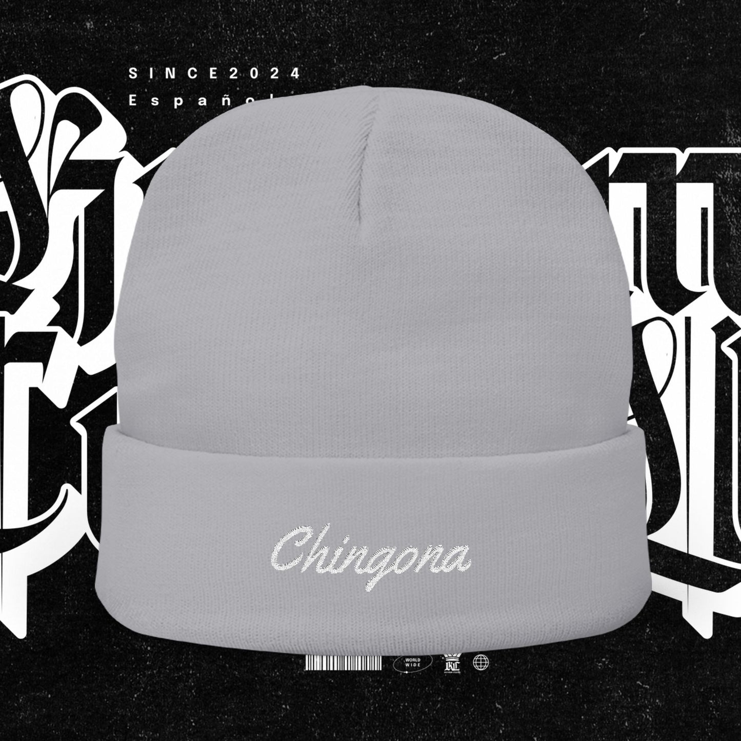 Chingona EMBROIDERED Knit Beanie, Warm Winter Hat, Chingona Embroidered Beanie, Gift for Her, Trendy Accessories