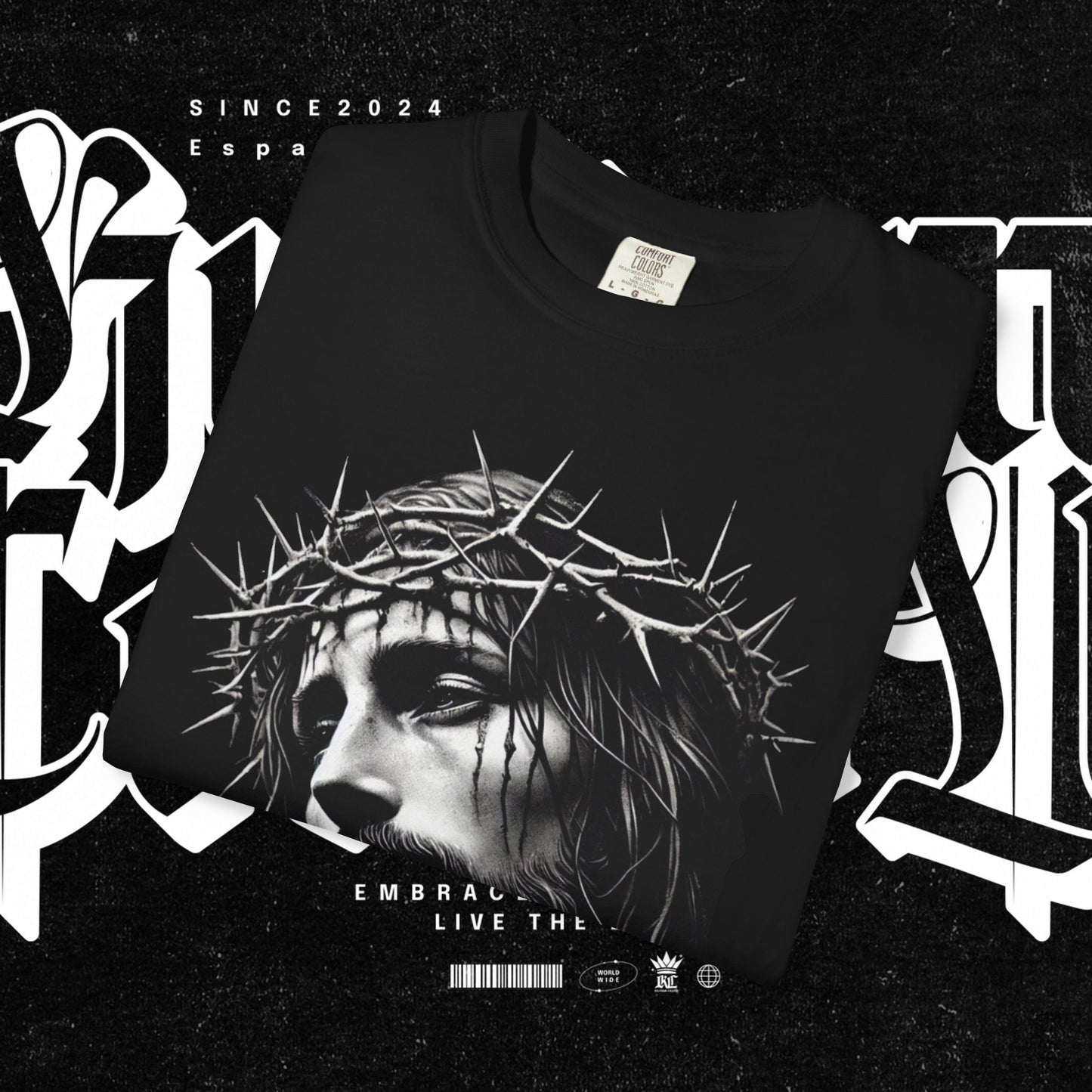 Christ Crown of Thorns T-shirt, Religious Tee, Unisex Spiritual Apparel, Christian Gift, Inspirational Wear