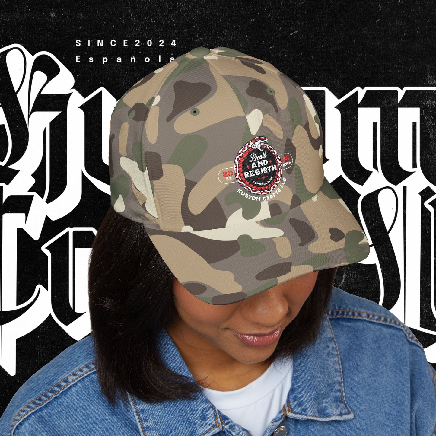 Embroidered Death and Rebirth Cap