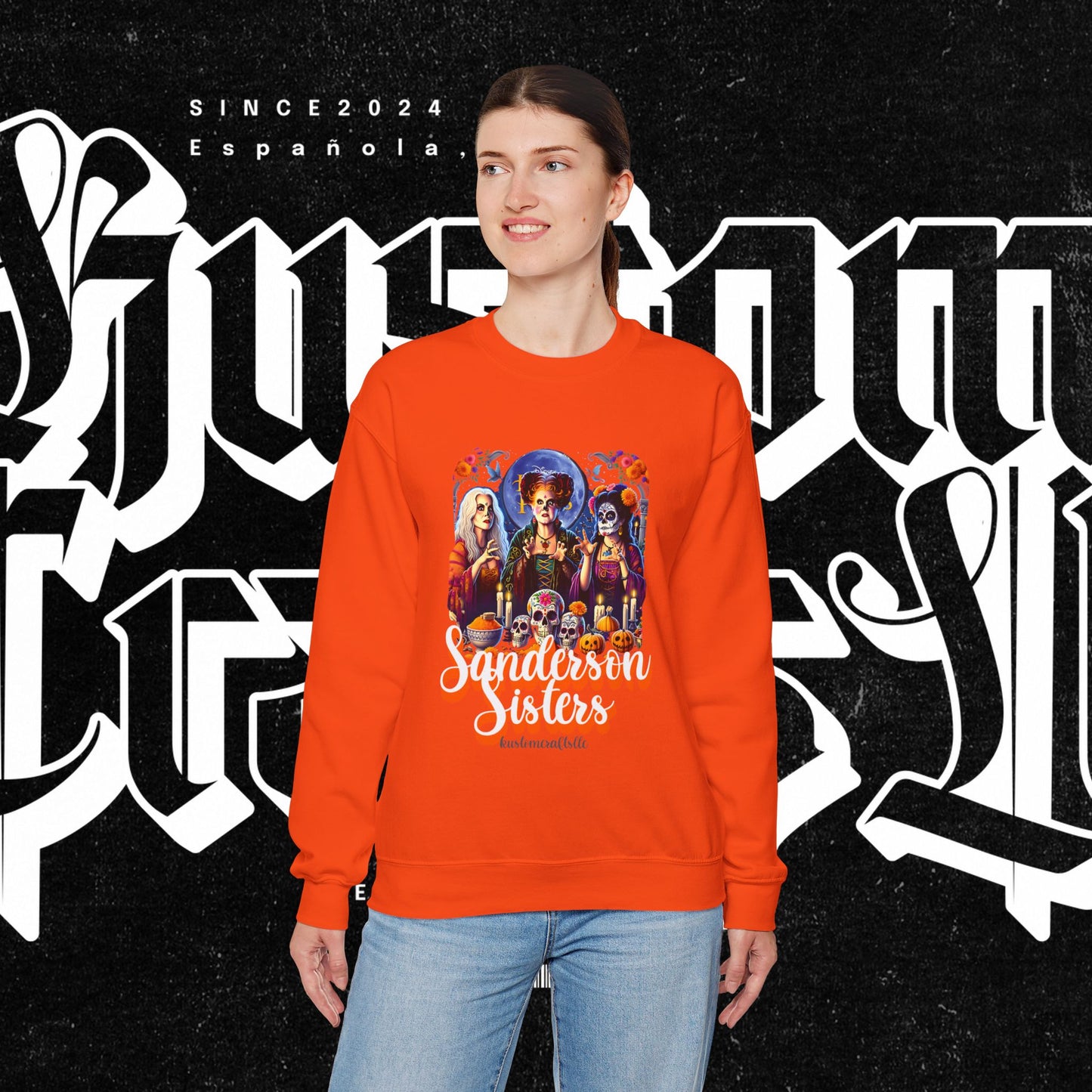 Sanderson Sisters Crewneck Sweatshirt, Halloween Sweatshirt, Casual Fall Fashion, Unisex Sweater, Art Print Sweatshirt