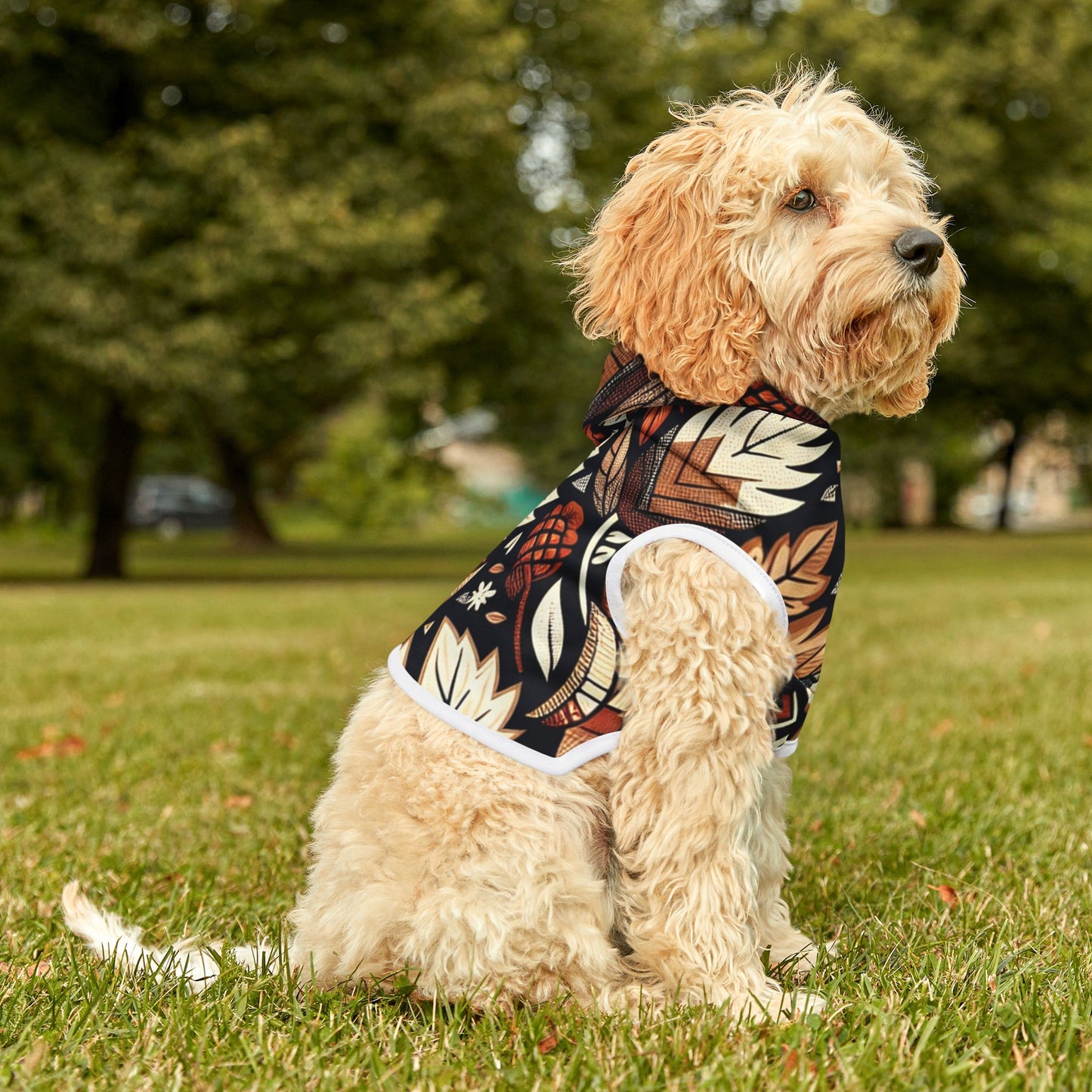 Autumn Leaves Pet Hoodie | Cozy Sweater, Cute Dog Fashion, Fall Pet Apparel, Seasonal Pet Wear, Gifts for Dog Lovers