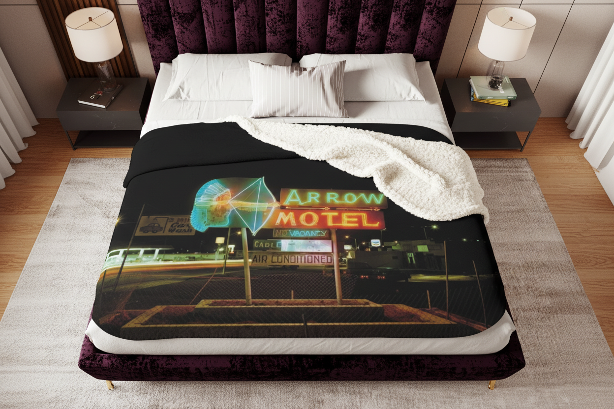 Cozy bedroom lifestyle mockup